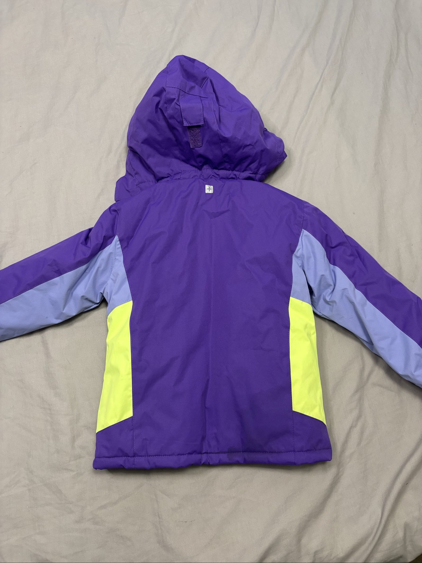 Mountain Warehouse Purple & Yellow Kids' Water Resistant Jacket 3-4 image 3
