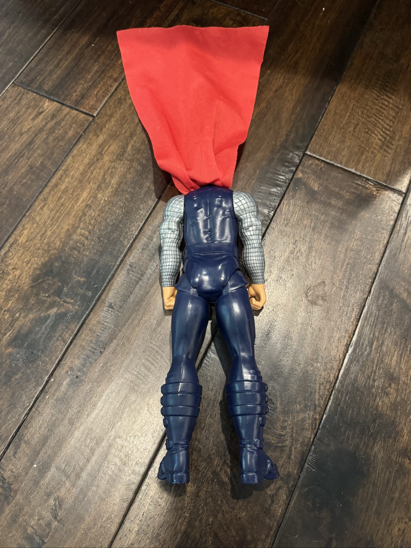 Marvel Thor Blue & Grey Action Figure with Red Cape image 5