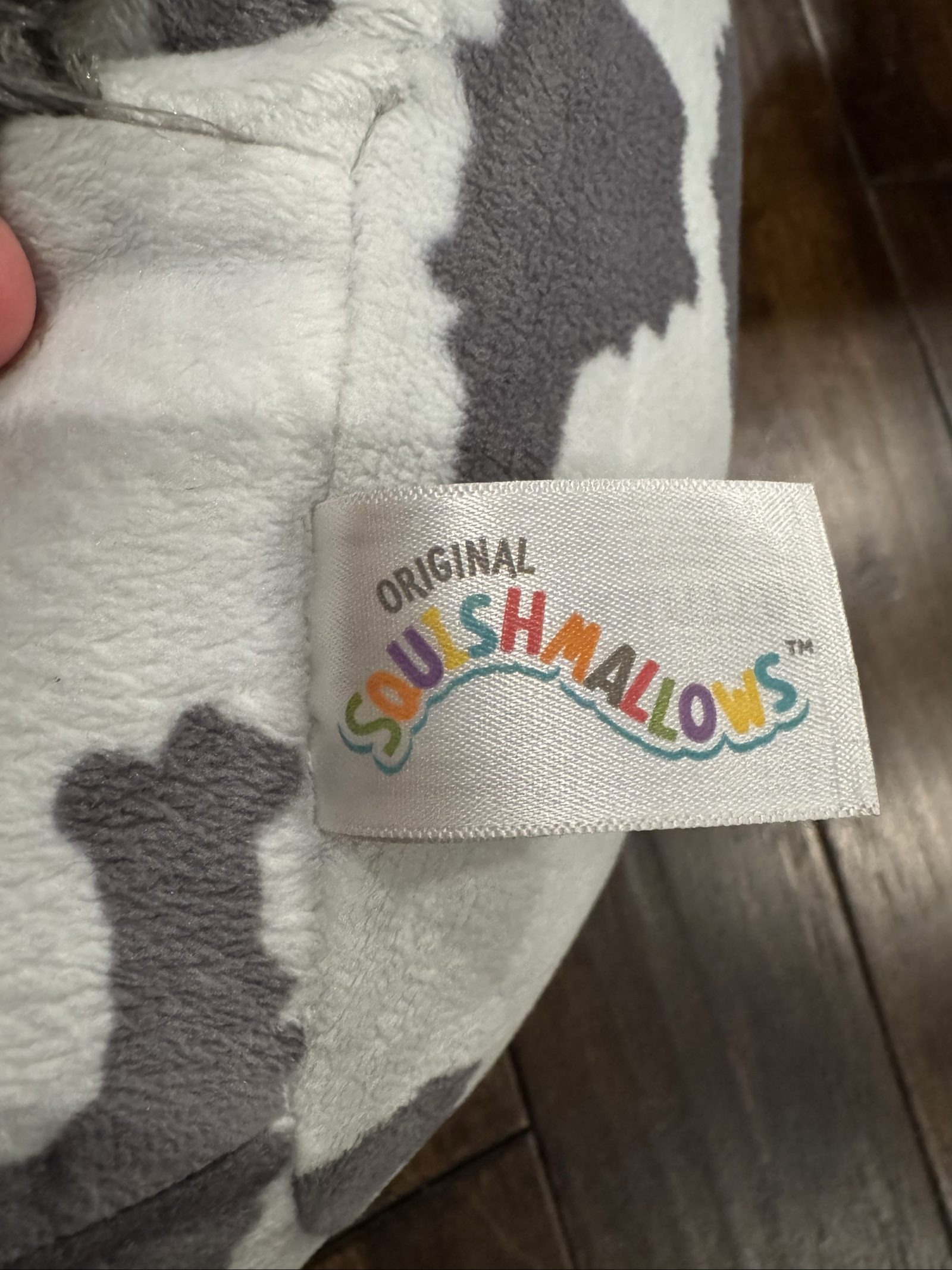 Original Squishmallows Grey & White Cow Plush Toy image 4