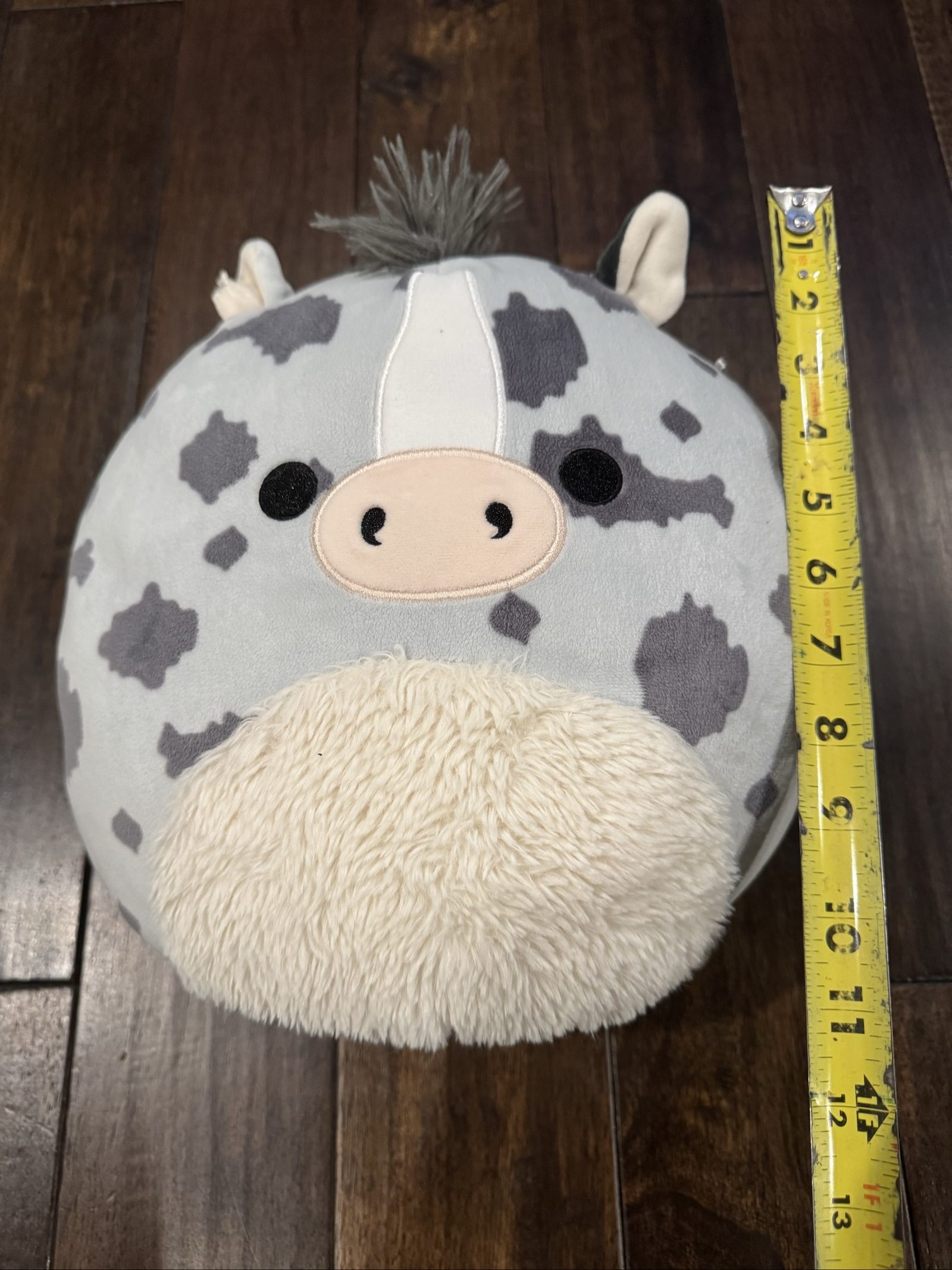 Original Squishmallows Grey & White Cow Plush Toy image 6
