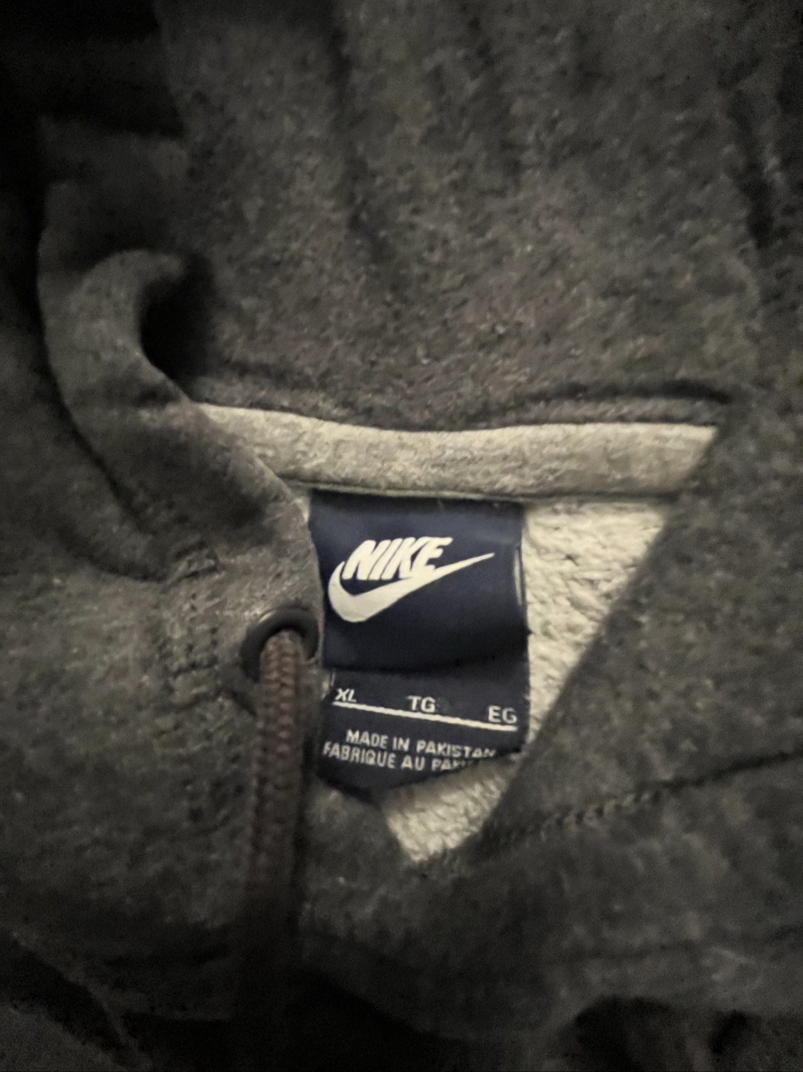 Nike Grey & Light Grey Hoodie & 1/4 Zip Sweatshirt XL Men's image 2