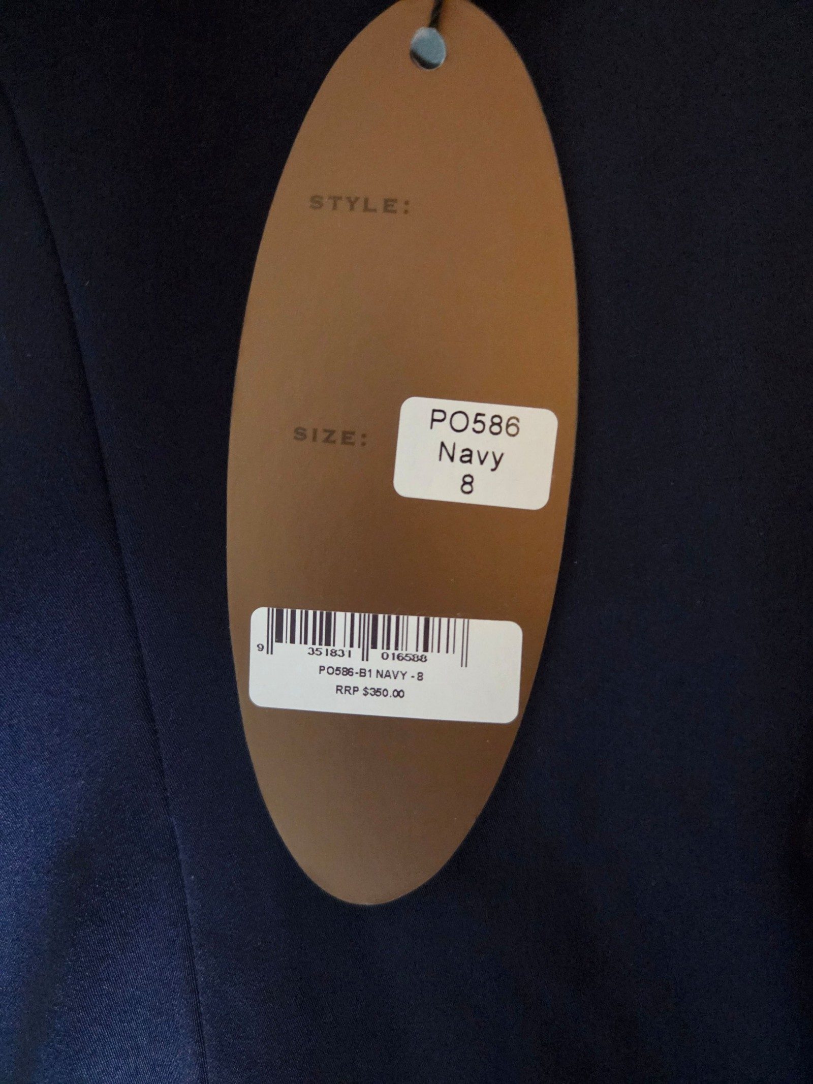 Poseur by Tania Olsen Navy Strapless Evening Gown Size 8 - BNWT image 4