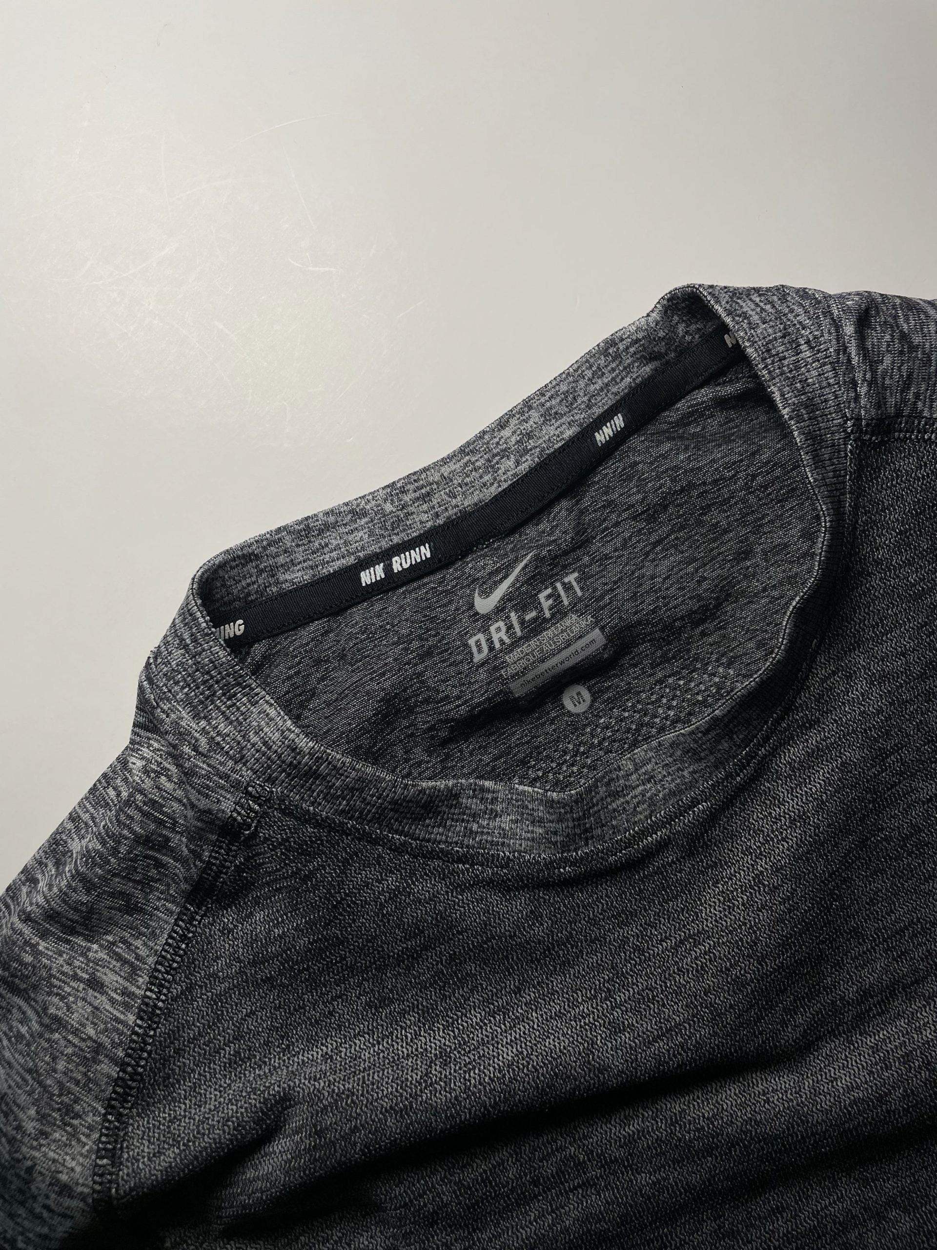 Nike Dri-fit Running T-Shirt Grey Melange M image 3