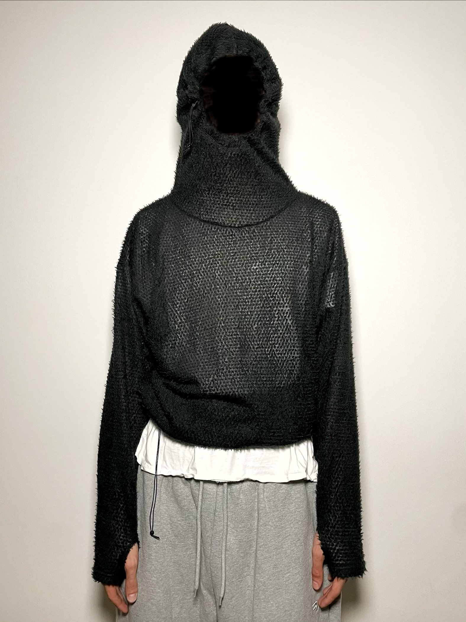 Gnuhr Knitted Fury Running Hoodie Black 36 image 6