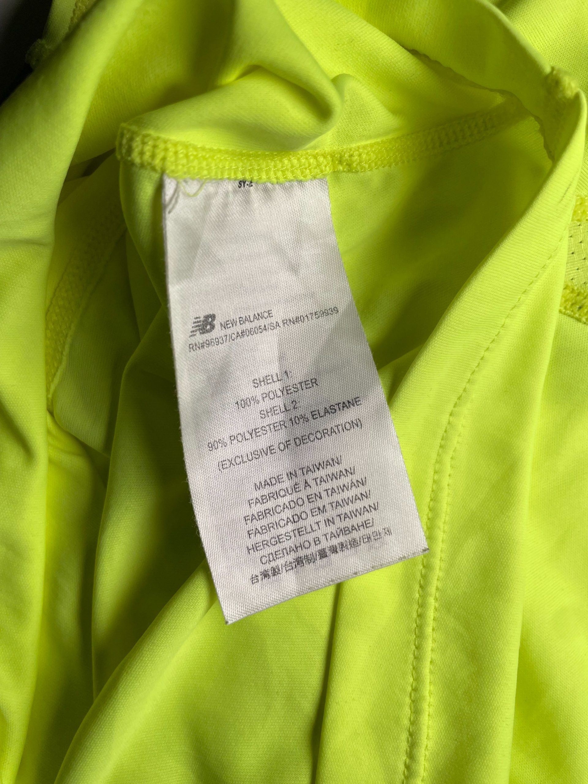 New Balance Running T-Shirt Yellow XL image 6