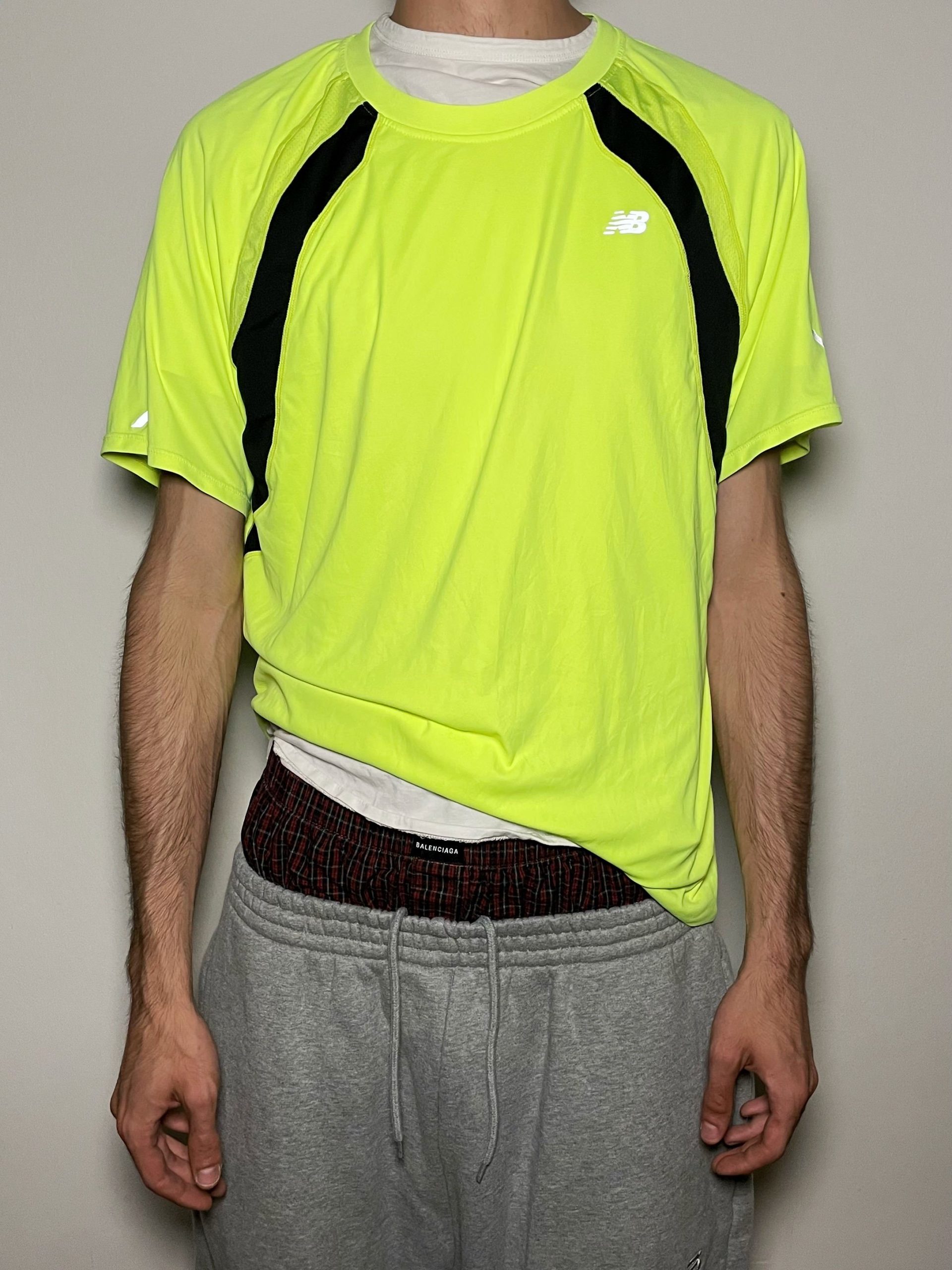 New Balance Running T-Shirt Yellow XL image 7