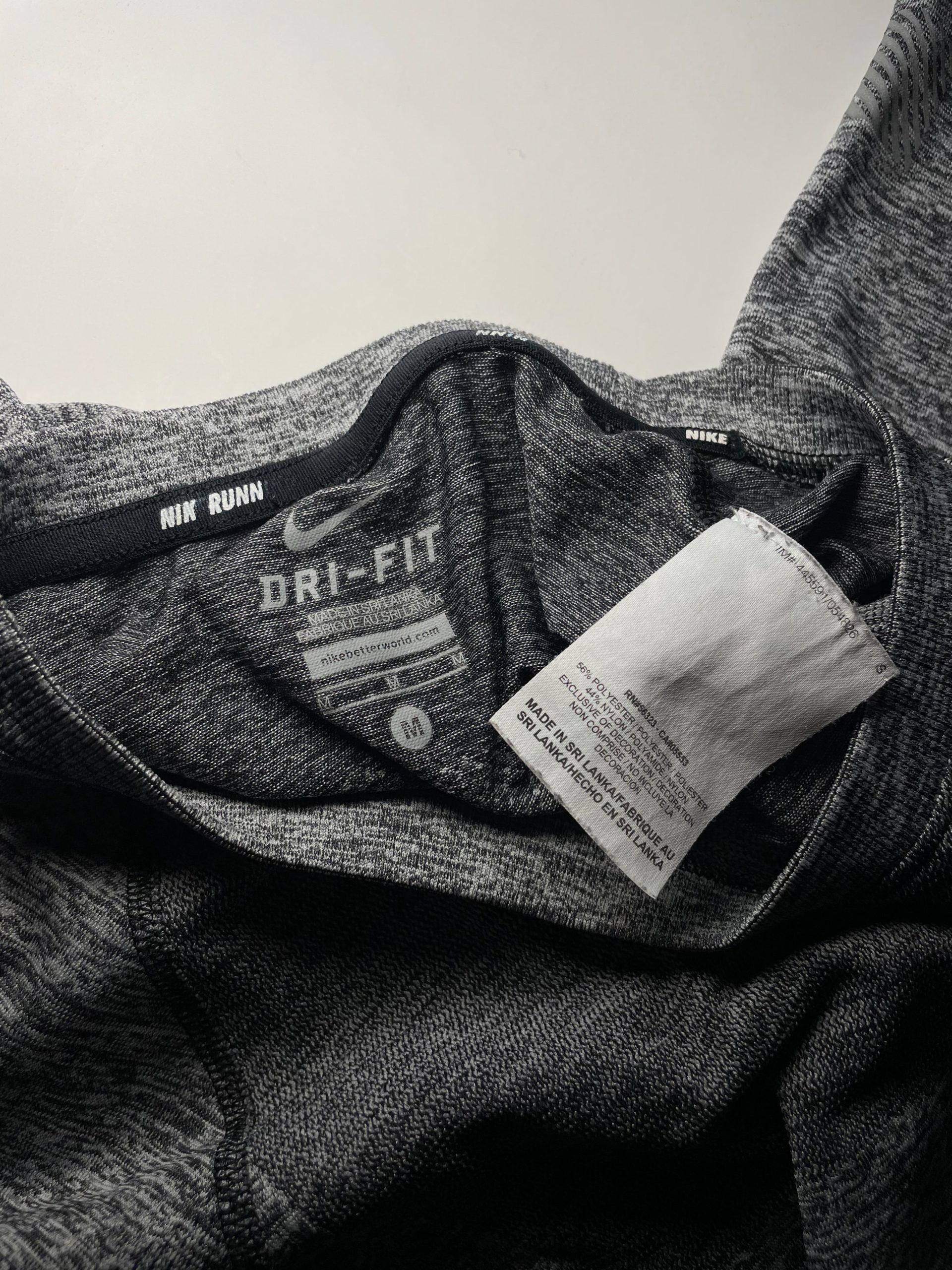 Nike Dri-fit Running T-Shirt Grey Melange M image 7