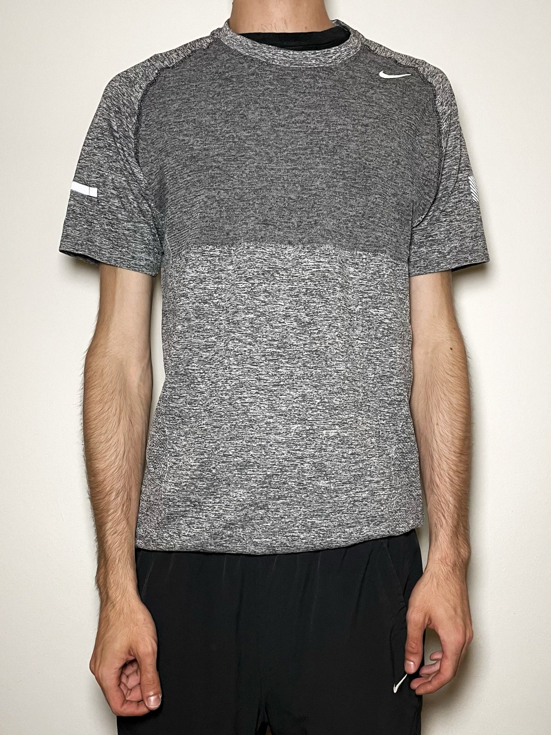 Nike Dri-fit Running T-Shirt Grey Melange M image 8