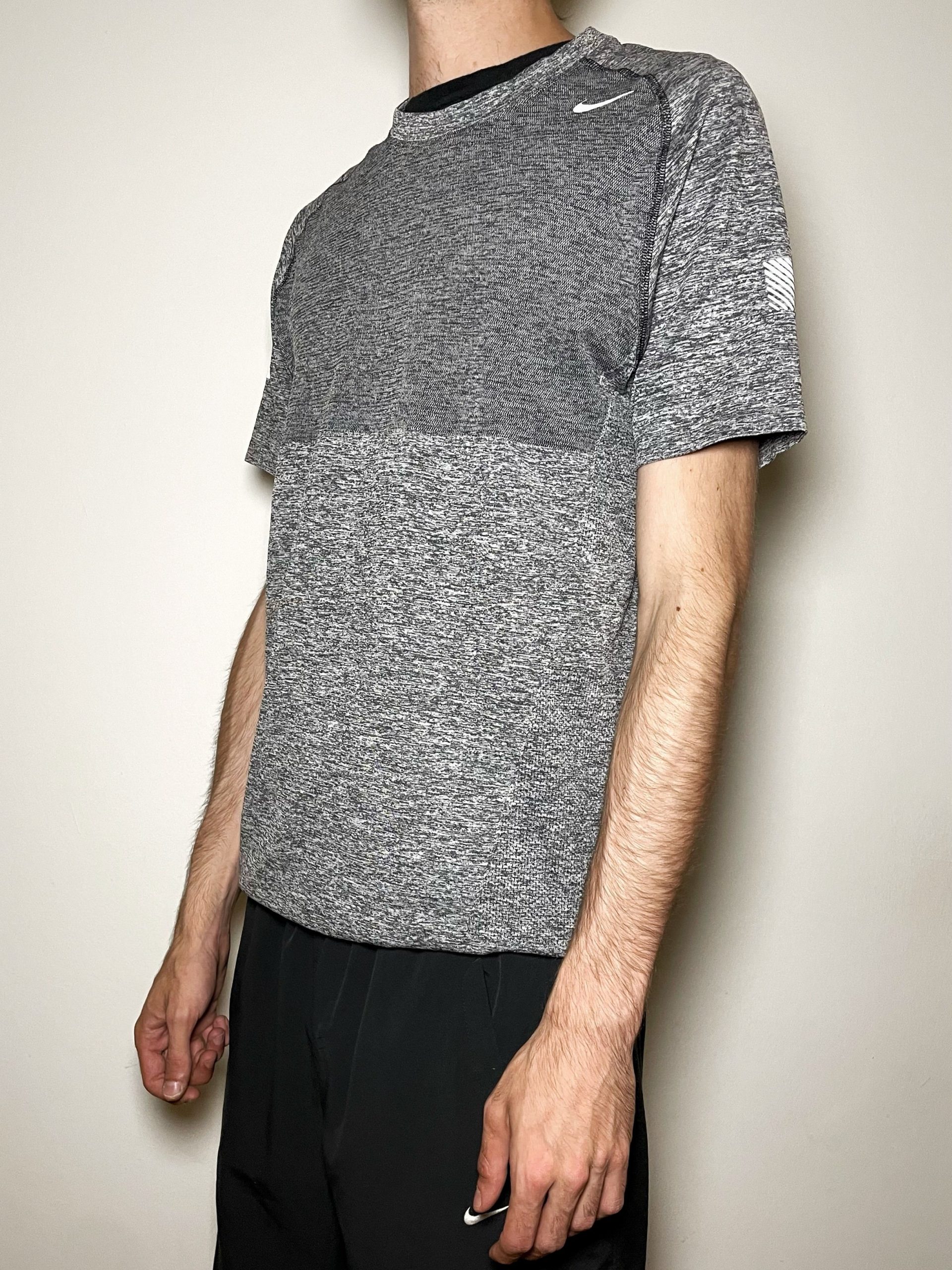 Nike Dri-fit Running T-Shirt Grey Melange M image 9