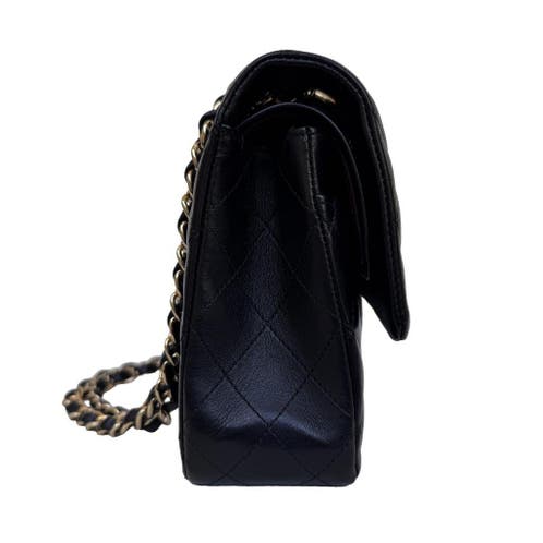 Chanel medium double flap lamsleer goud hardware origineel image 4