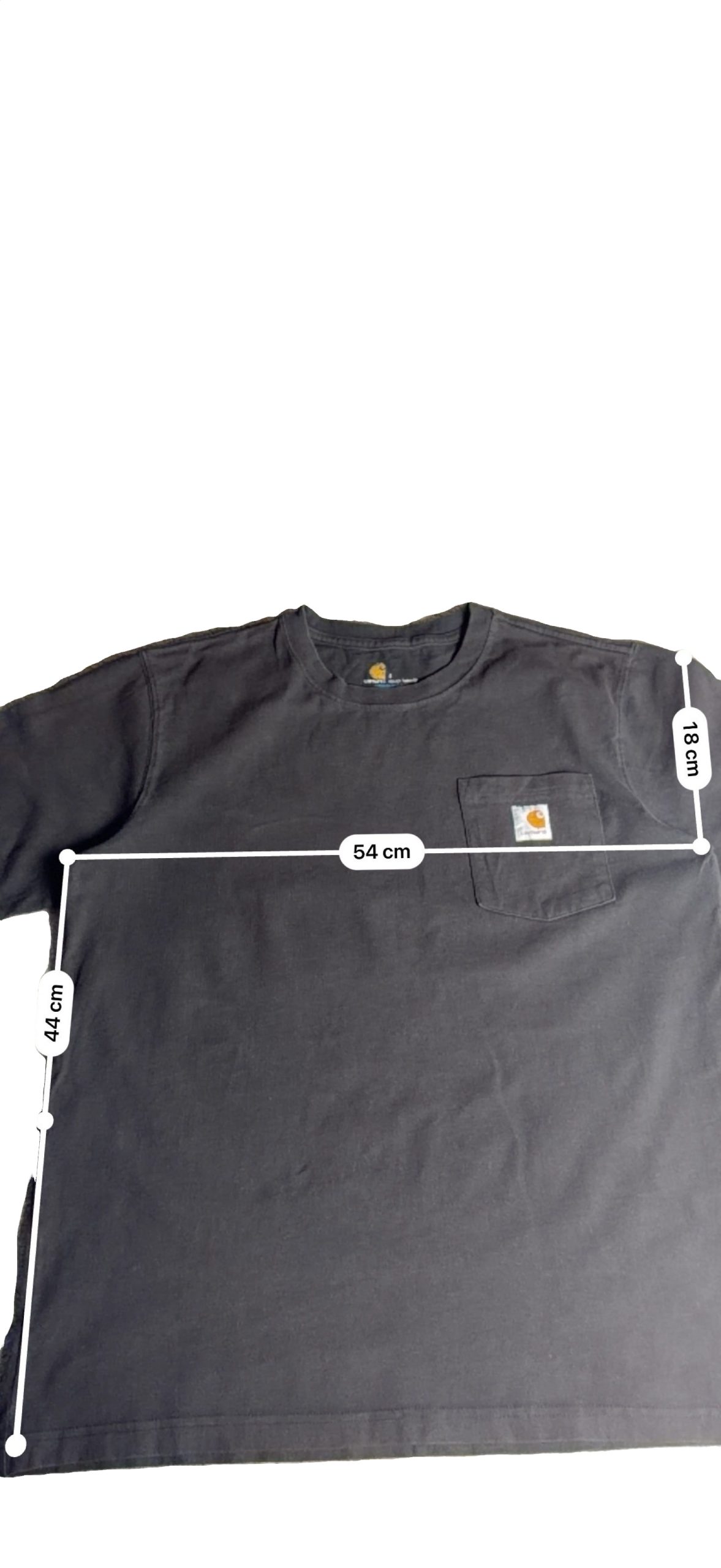 Carhartt Men's Black Cotton Pocket T-Shirt Large image 4