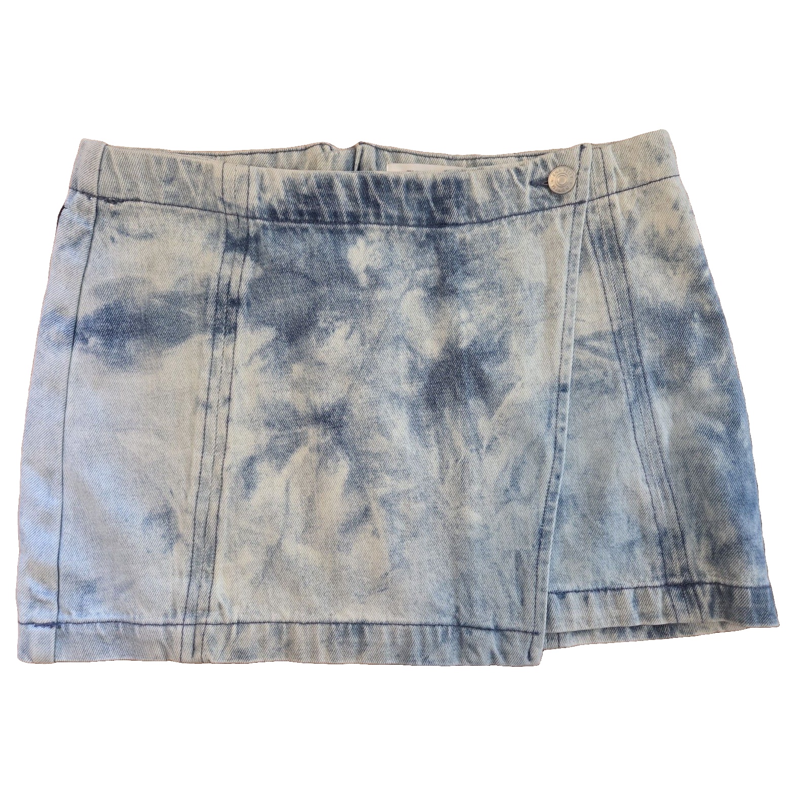 Ena Pelly Light Blue Wash Denim Mini Skirt 28/AU 10 image 3