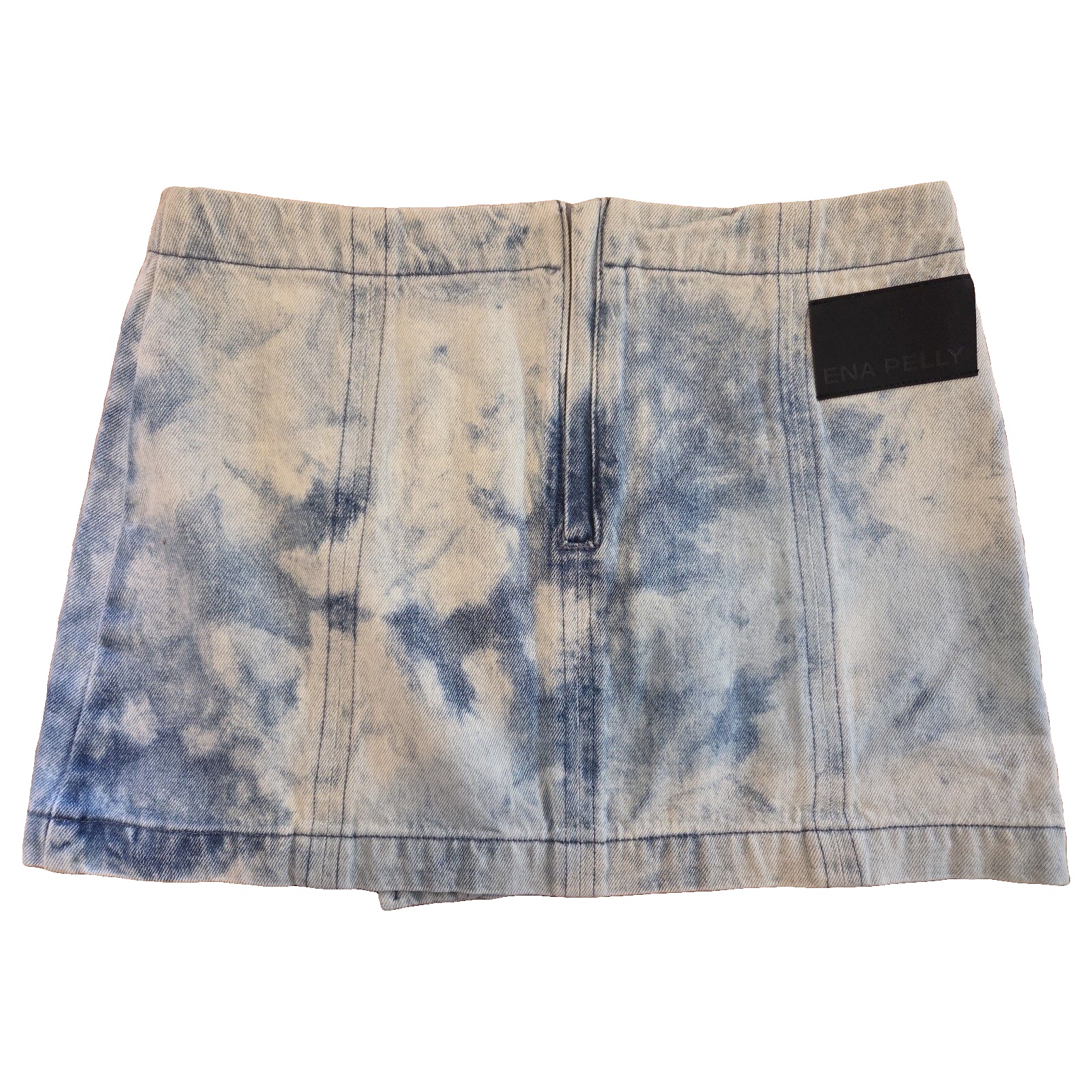 Ena Pelly Light Blue Wash Denim Mini Skirt 28/AU 10 image 5