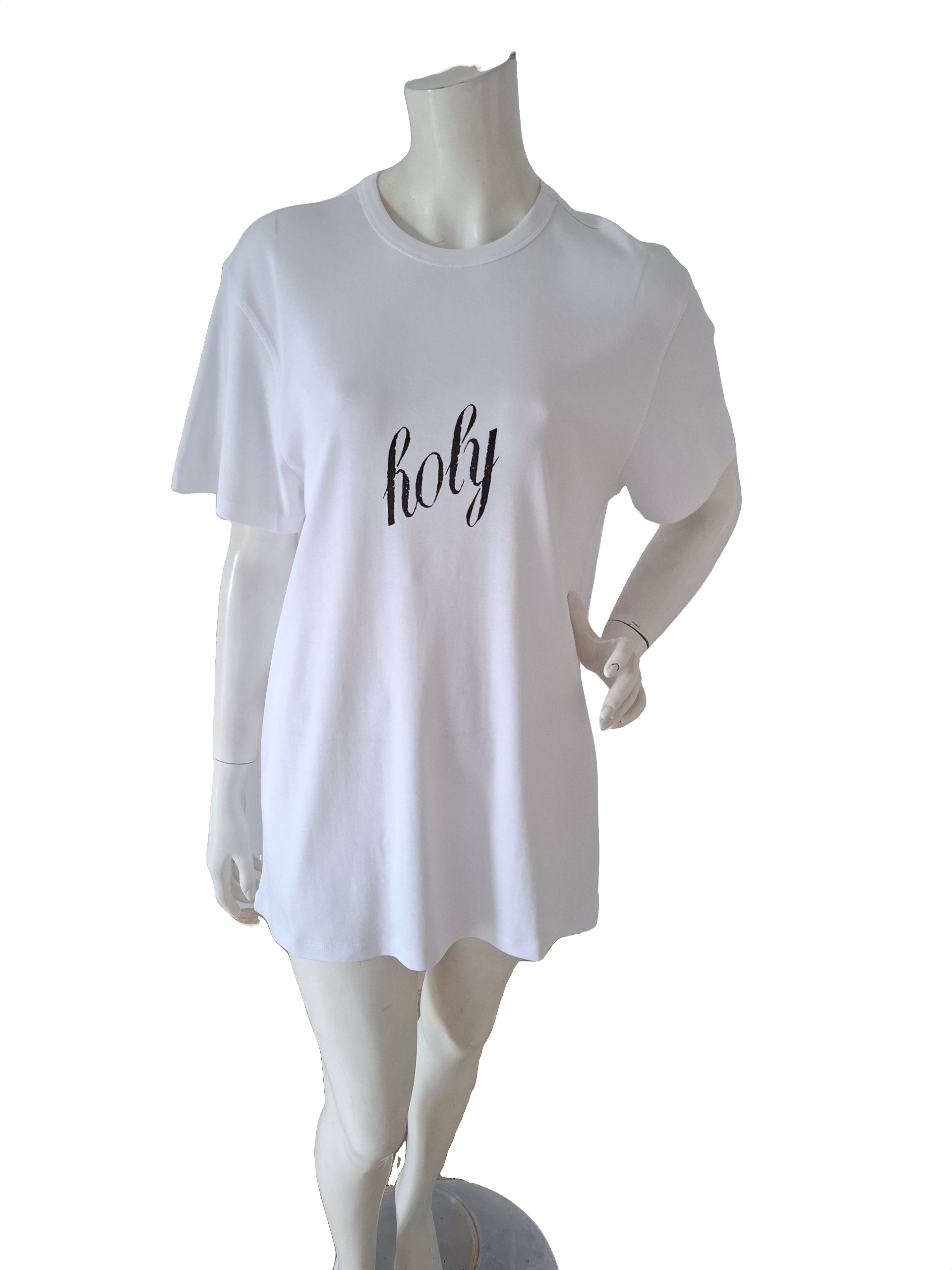 New Ann Demeulemeester Holy Print T-Shirt White Size M (FR 38)