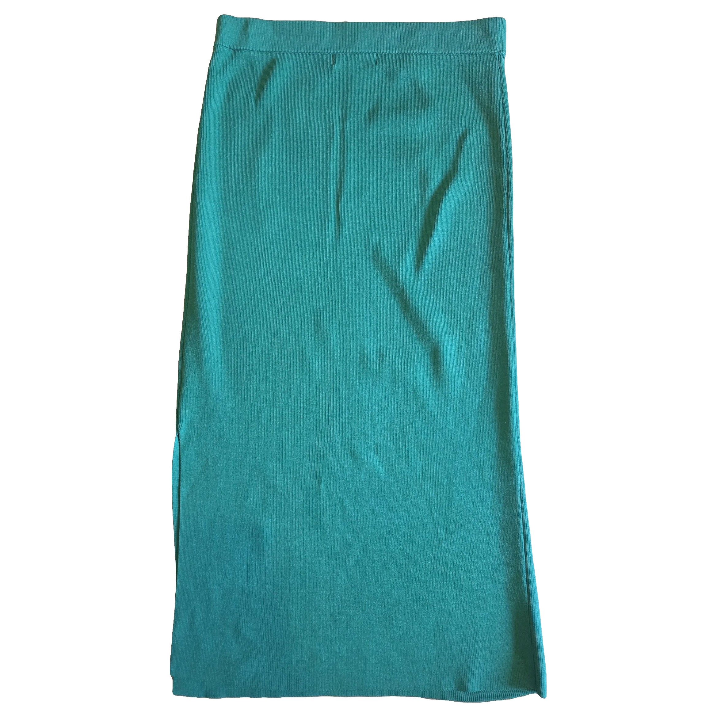 Atmos & Here Green Knit Pencil Midi Skirt Size 10 image 3