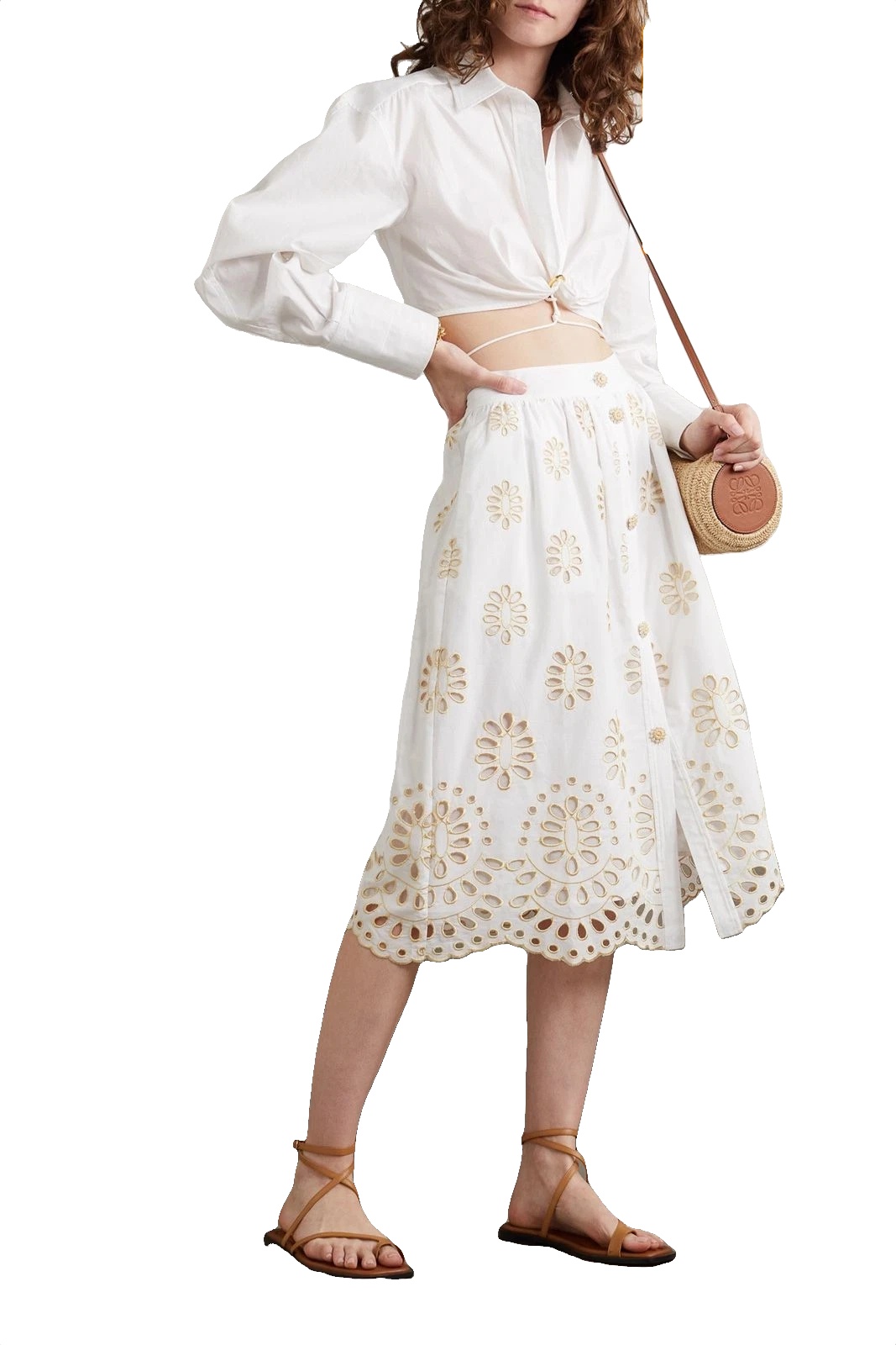 New WAIMARI Bonnie HANDMADE White Skirt Size S image 3