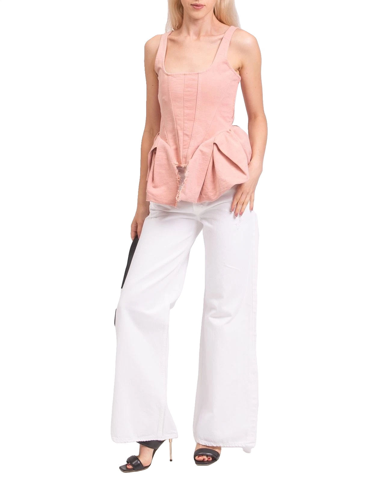 CITIZENS OF HUMANITY White Wide-Leg Jeans W27 image 2