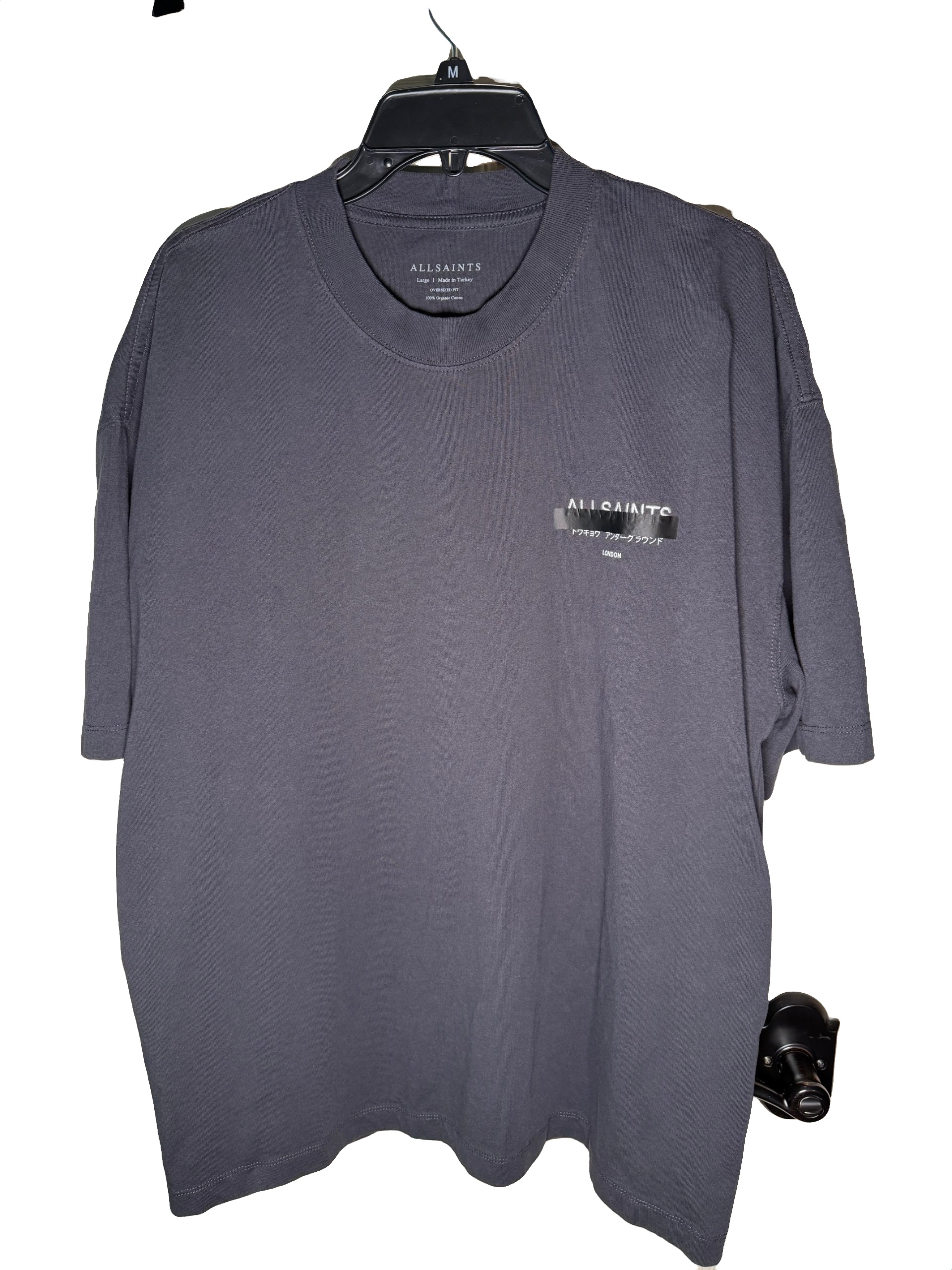 AllSaints - Men's Redact Short Sleeves Graphic T-Shirt - Size Large