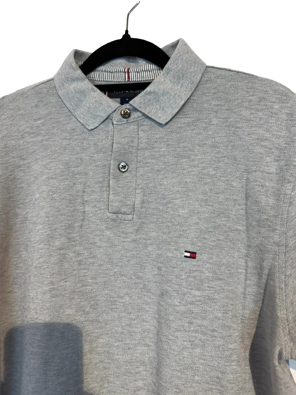 Tommy Hilfiger polo Grau – Gr. M – Logo image 3