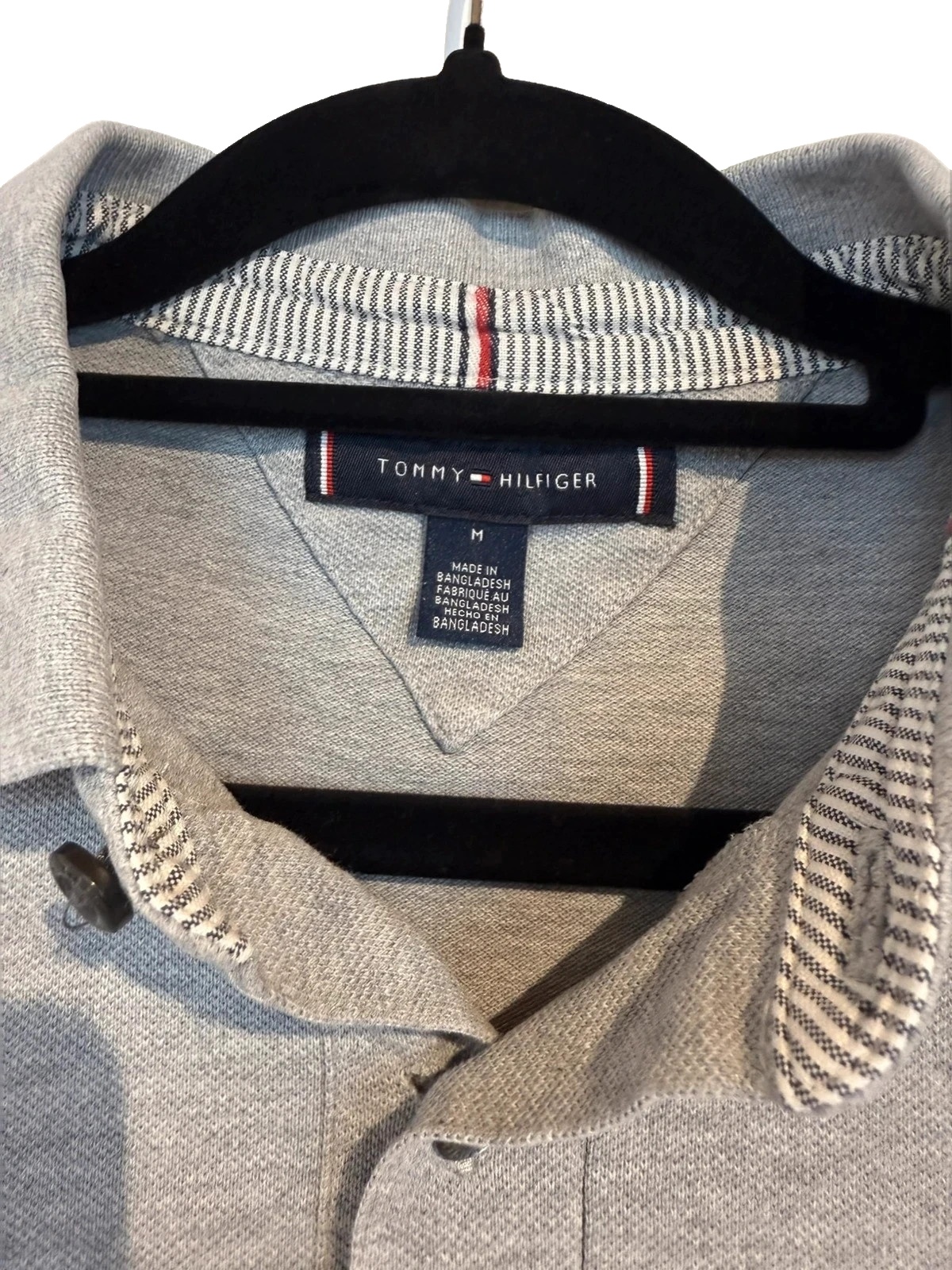 Tommy Hilfiger polo Grau – Gr. M – Logo image 4