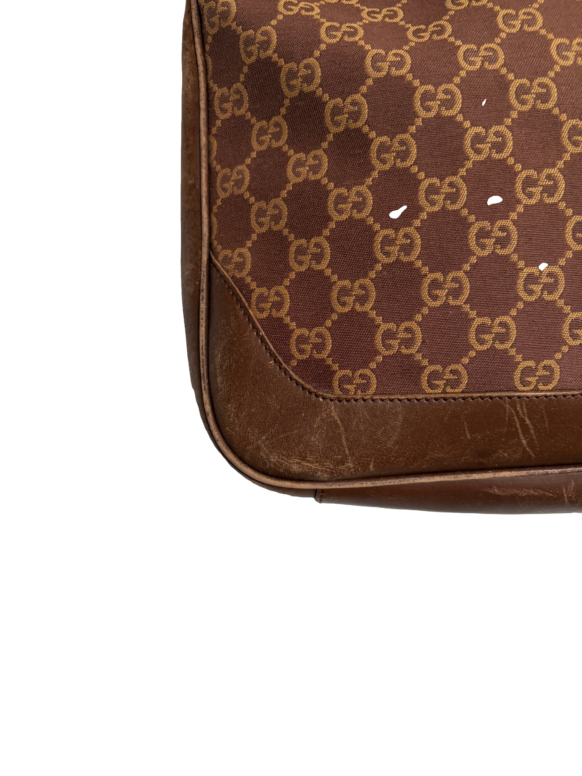 Gucci Brown GG Canvas Bamboo Handle Shoulder Bag image 10