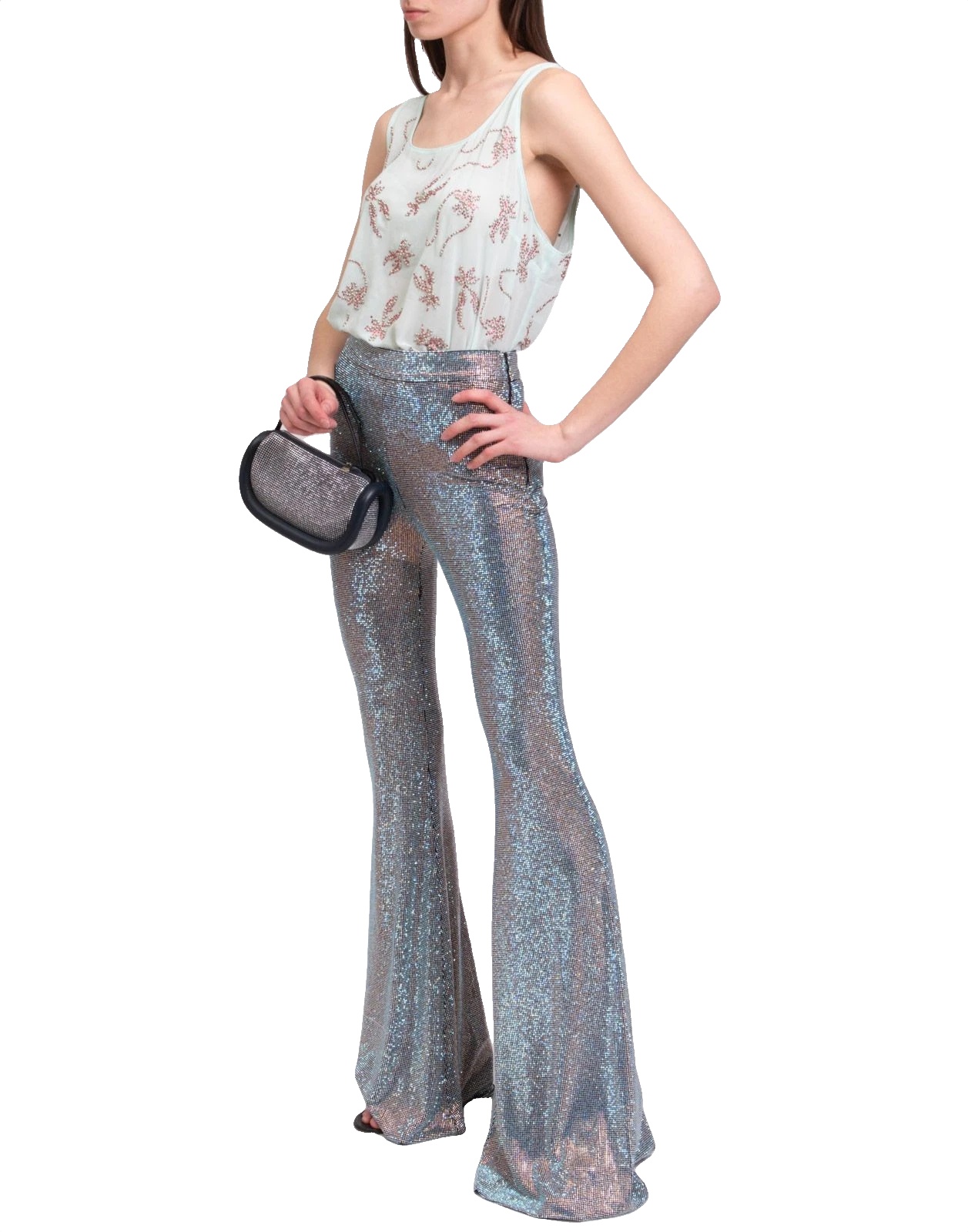 New Arrivals Colette Crystal Flared Pants Size S image 2
