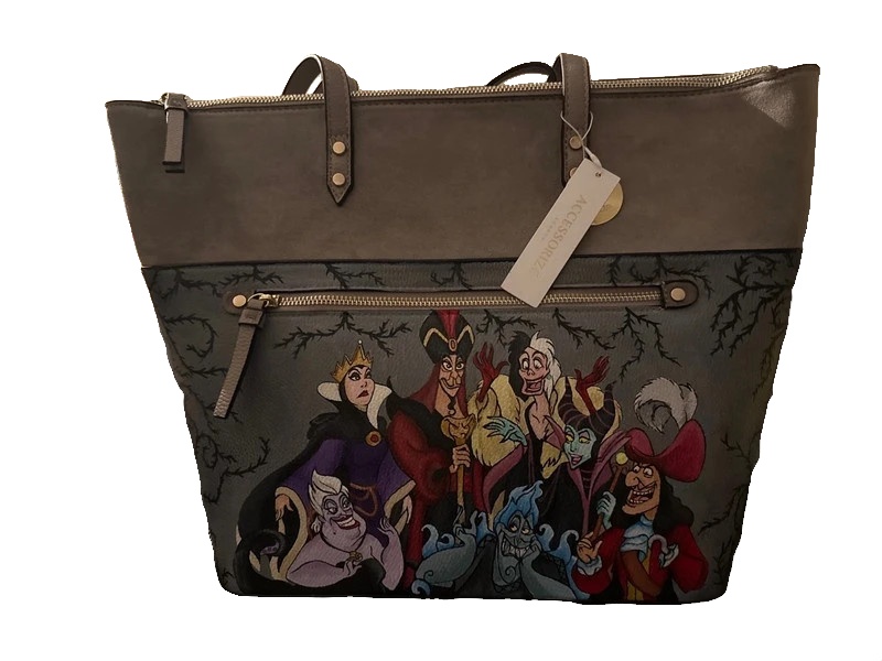 Hand Painted Disney Villains Tote Bag One Off Custom Evil Queen Ursula Jafar image 3