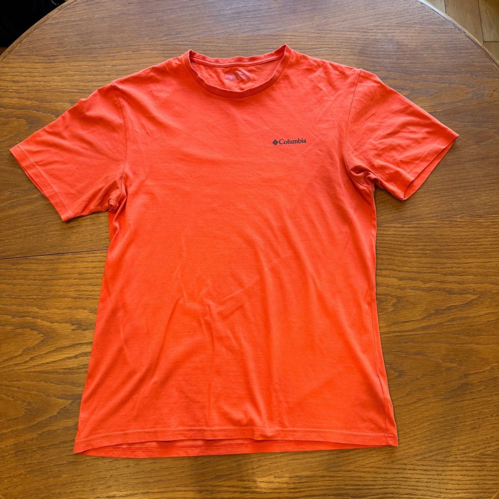 Columbia Men's Bright Orange Established 1938 Graphic T-Shirt Size S