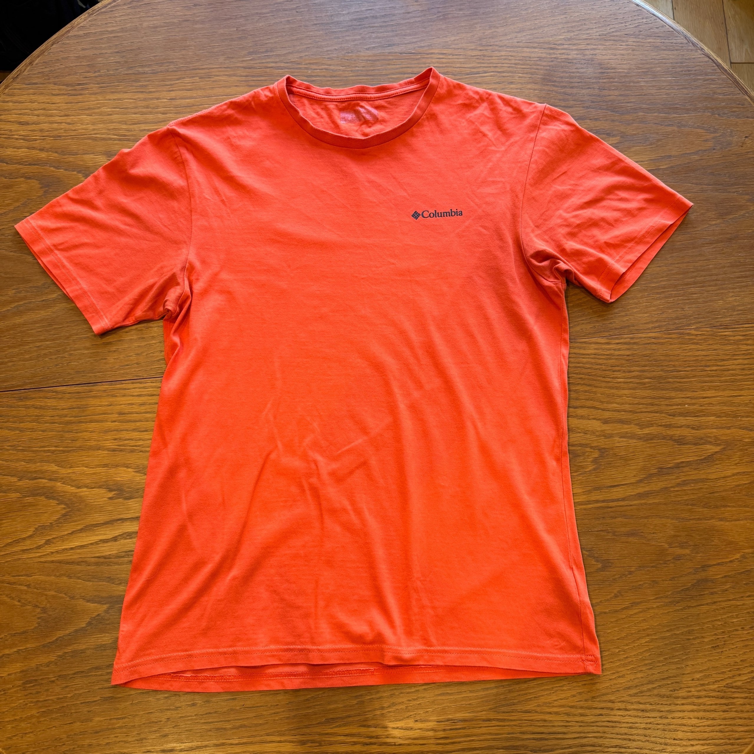 Columbia Men's Bright Orange Established 1938 Graphic T-Shirt Size S