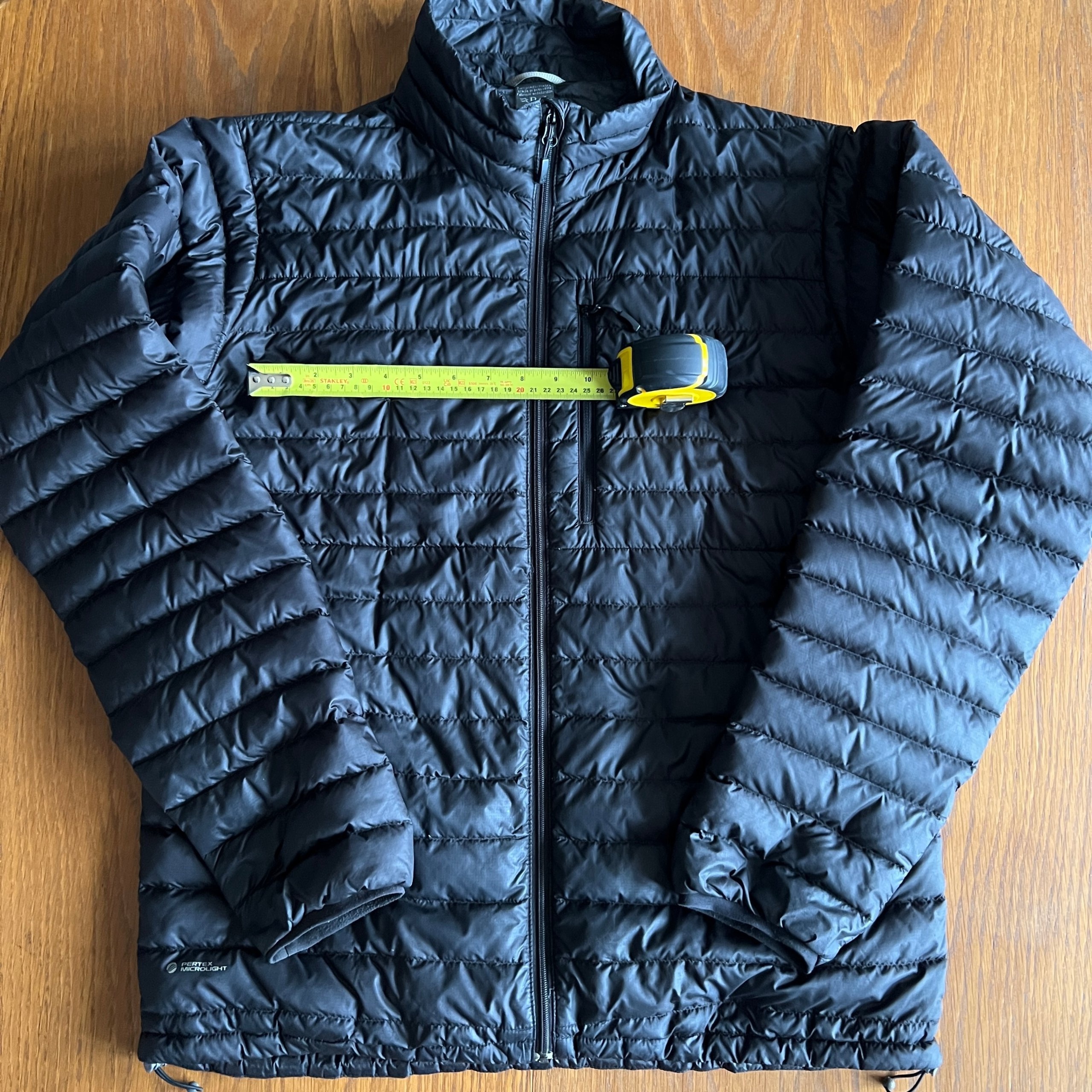 Rab Mens Microlight Down Jacket Black Size L Lightweight Puffer Coat QDA-63 Trim image 10