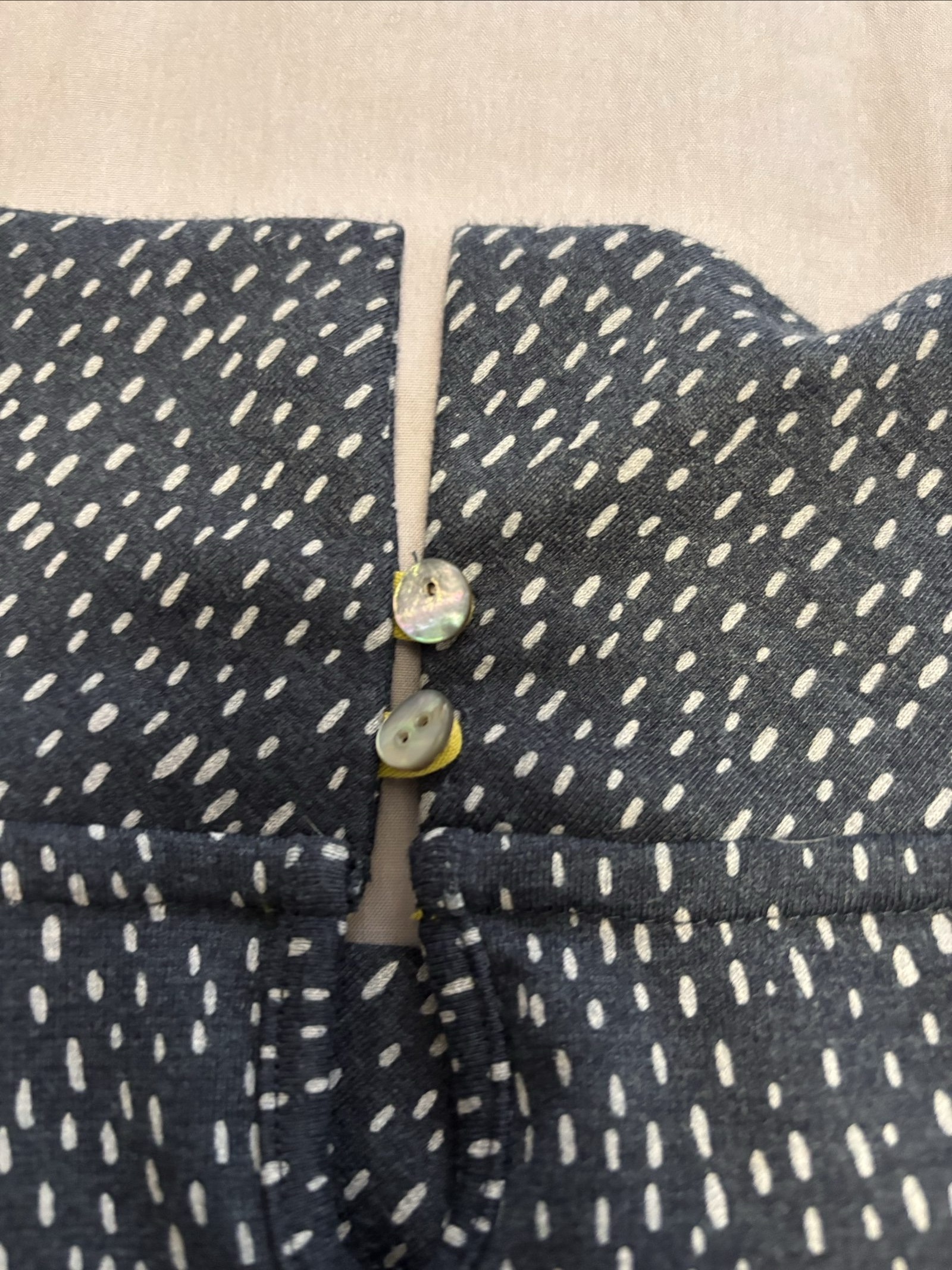 Navy & White Polka Dot Vintage Style Women's Dress Small image 5
