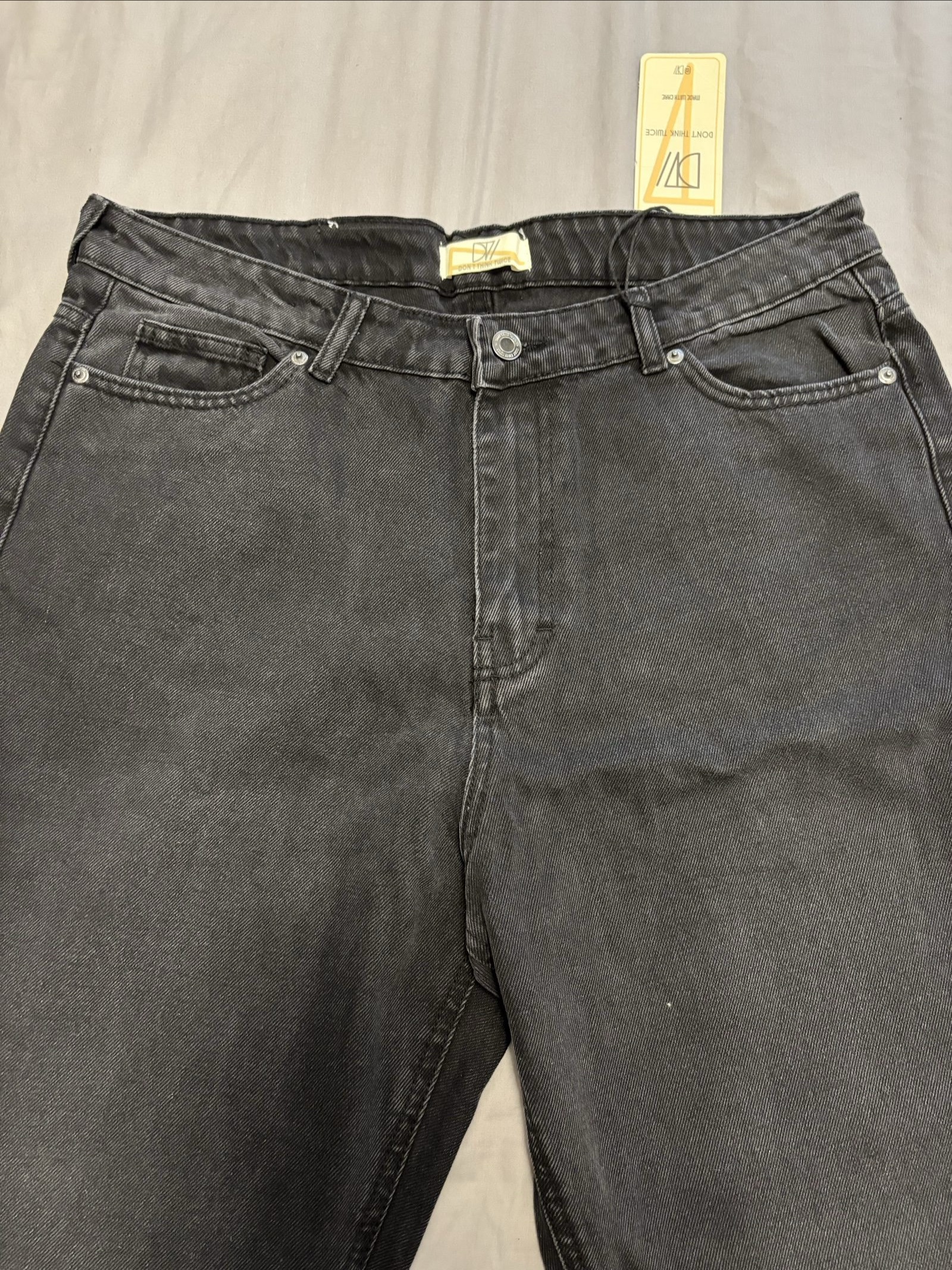 Don't Think Twice Black Denim Vernon Curve Jeans size18 image 2