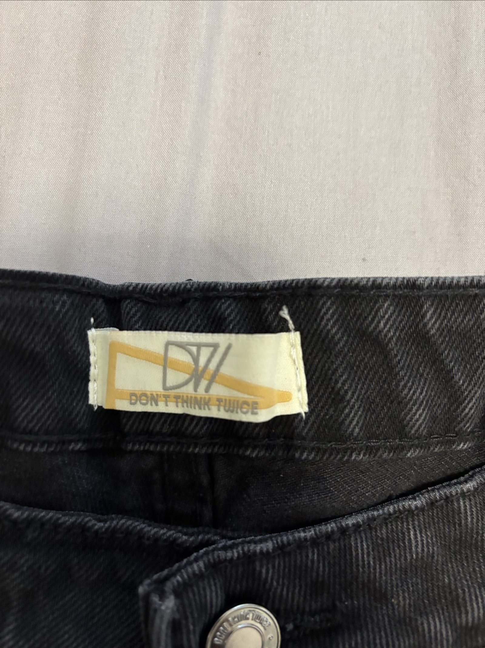 Don't Think Twice Black Denim Vernon Curve Jeans size18 image 3