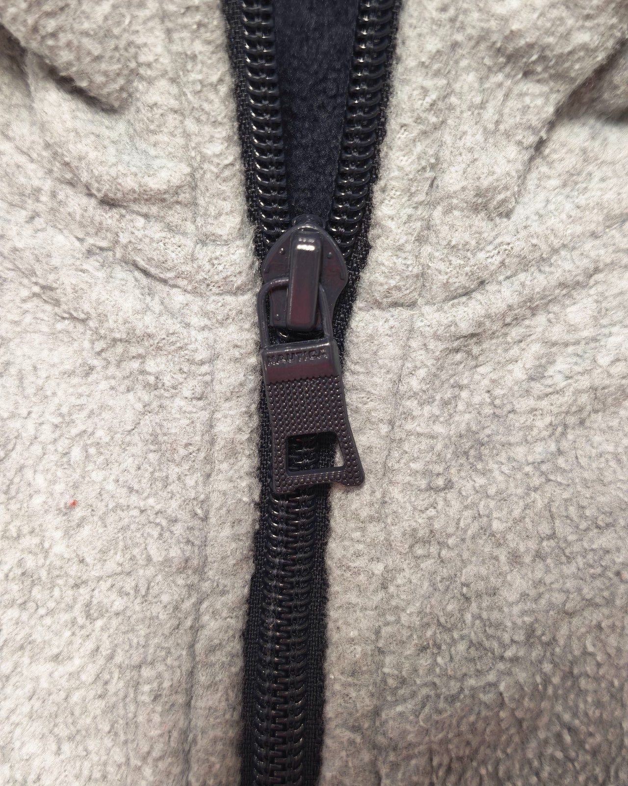 Nautica Grey & Navy Half Zip Fleece Jumper XL Sailing Gorpcore Streetwear image 8