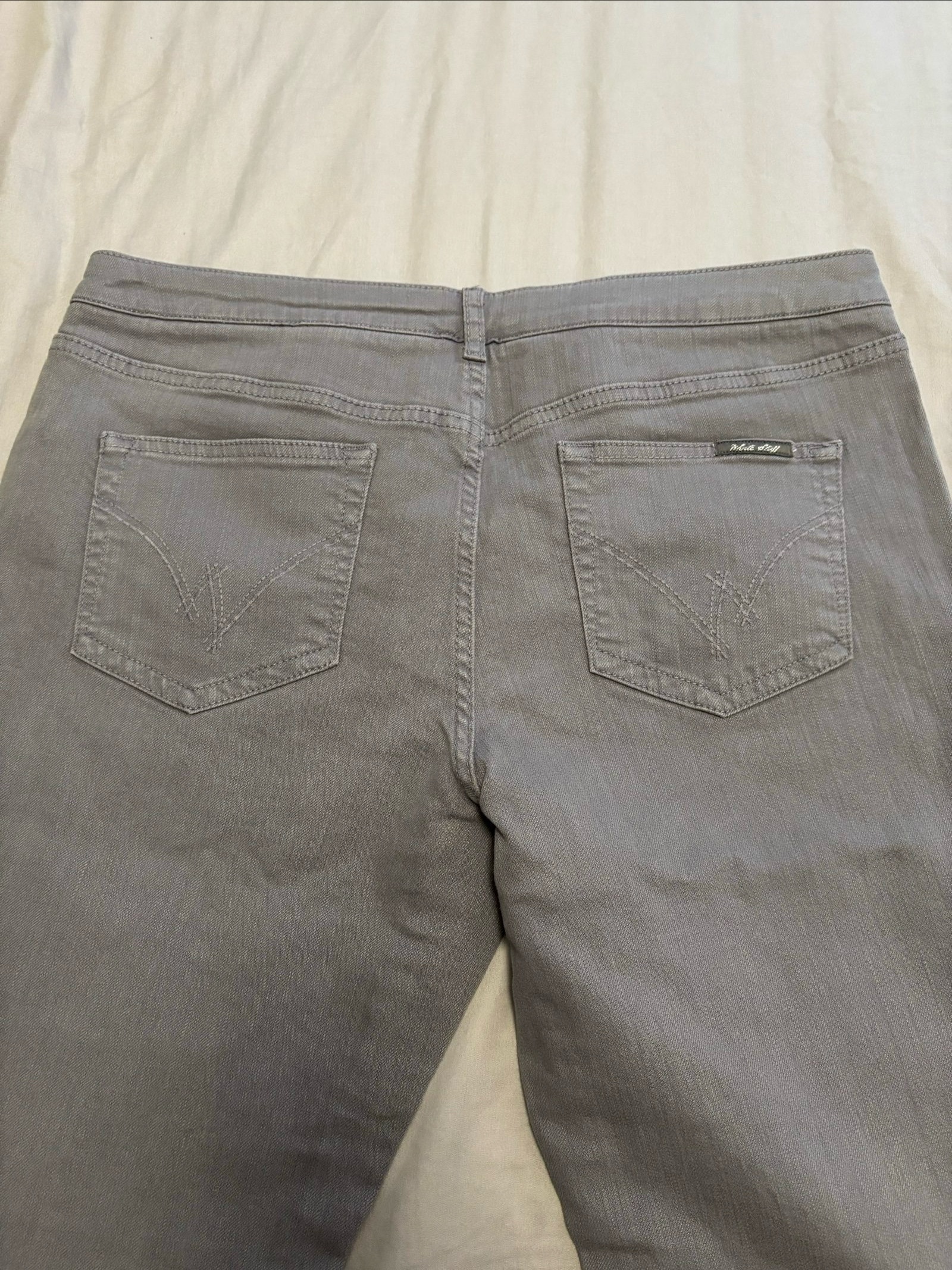 White Stuff Grey Cotton Blend Jeans UK 14 image 3