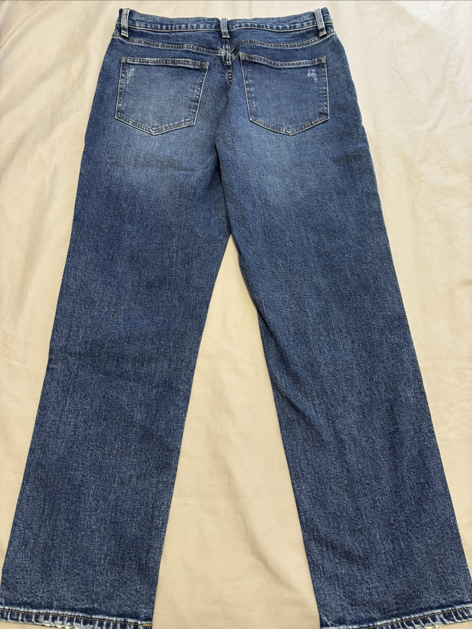 Uniqlo Women's Blue Denim Jeans 28 Waist Distressed image 6