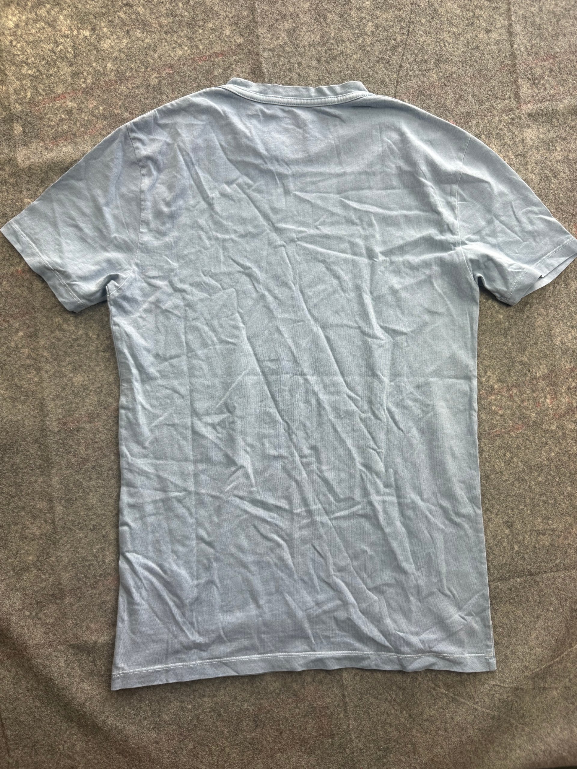 AllSaints Pale Blue Crew Neck Logo T-Shirt Men’s xs image 5