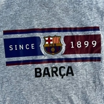 Barcelona Grey Since 1899 Logo T-Shirt Large image 2