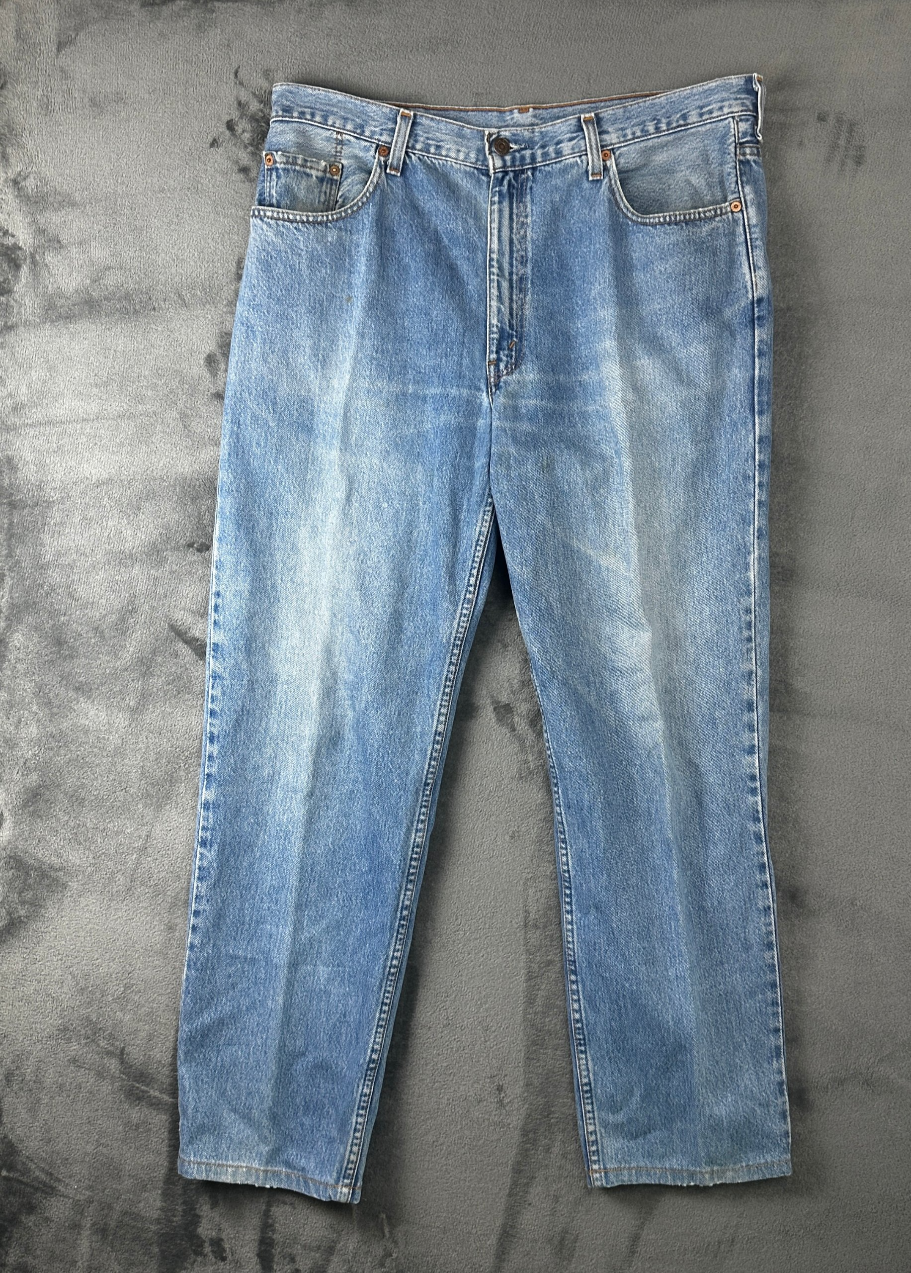 Levi's 504 Straight Fit Light Wash Jeans | W38 L32 image 2