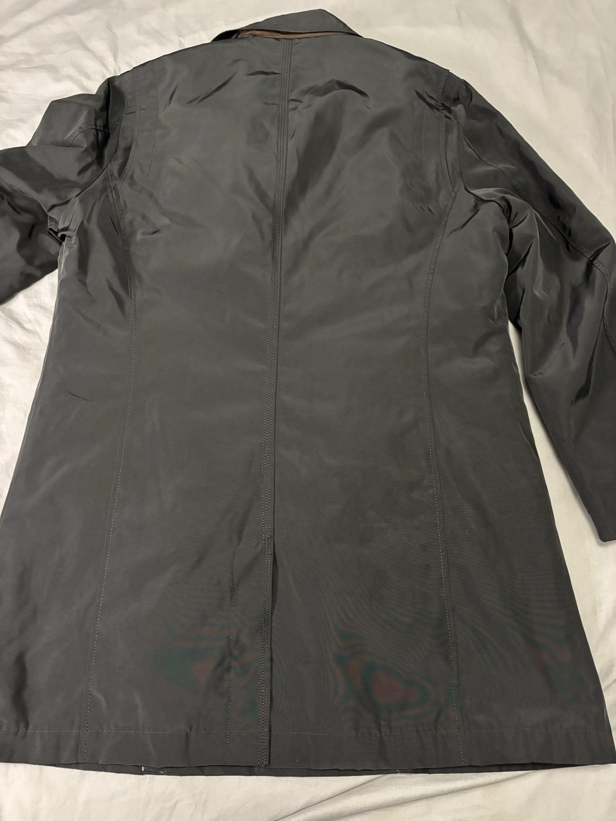 Jeff Banks Black Men's Lightweight Coat Large Button Detail image 6