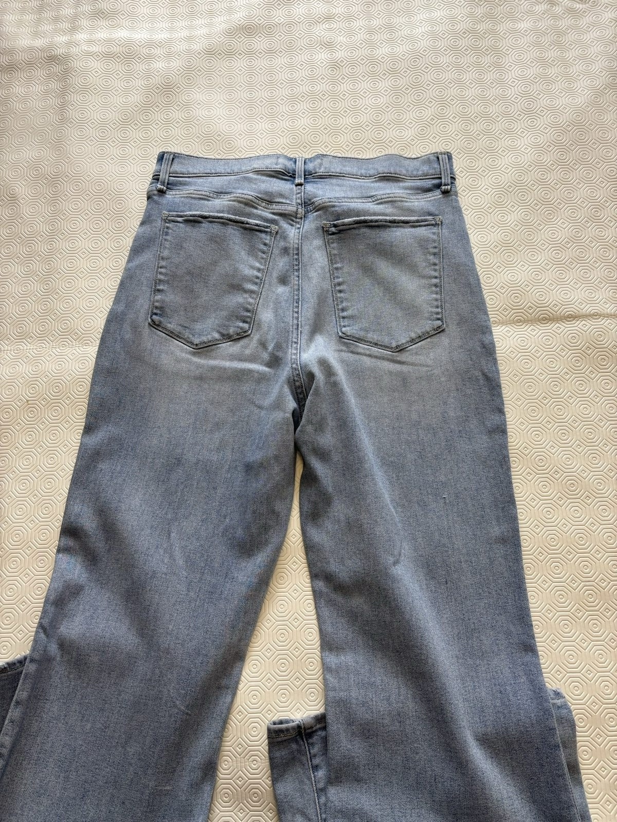 Abercrombie & Fitch Women Blue Ultra High Rise Flare Jeans UK 12L