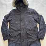 G-Star Raw Black Hooded Parka Coat Medium Faux Fur Trim