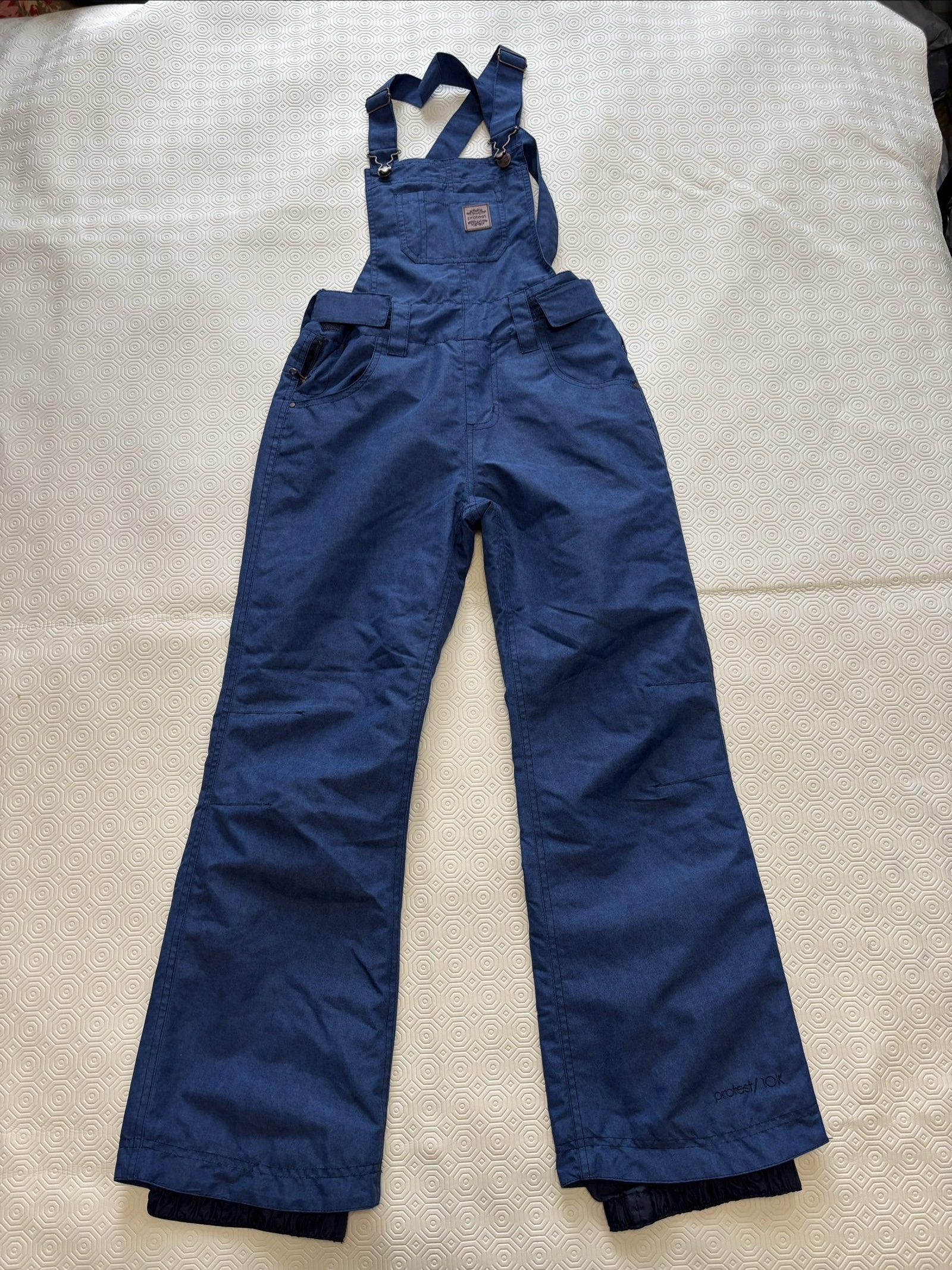 Protest Blue Waterproof Ski Bib 10K Girls 140