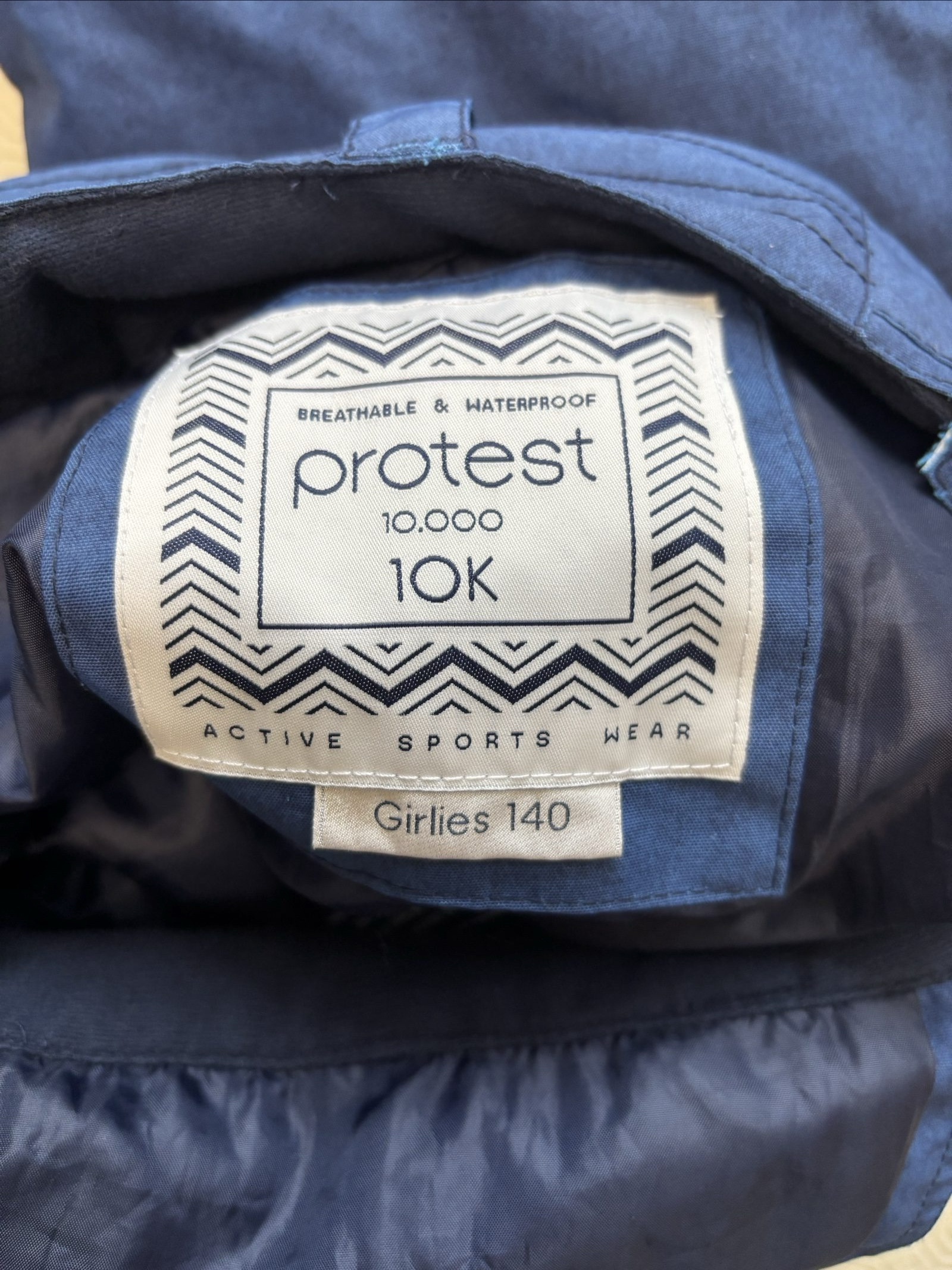 Protest Blue Waterproof Ski Bib 10K Girls 140 image 5