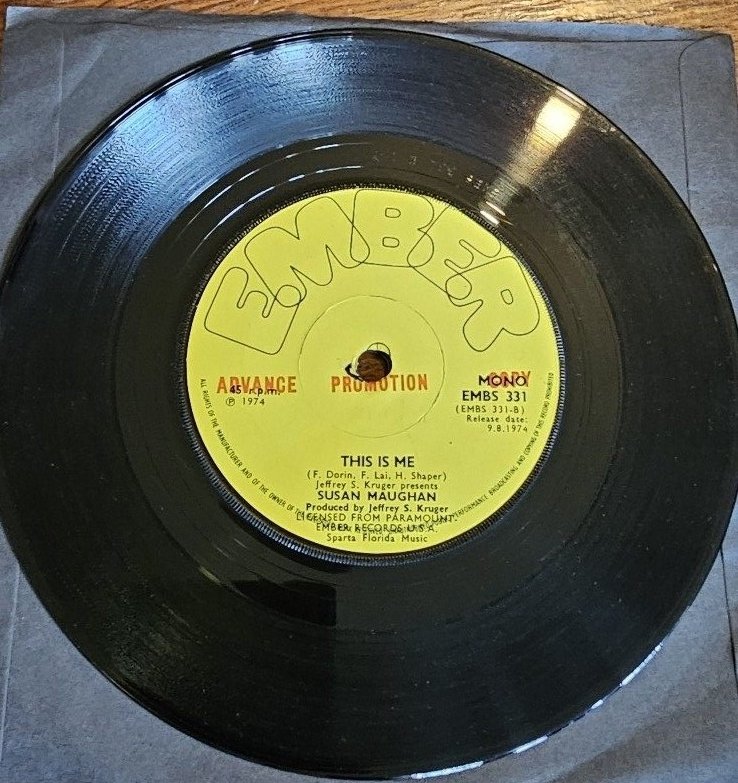 Susan Maughan Time (Is Such A Funny Thing) Promo EMBER EMBS 331 7" image 2