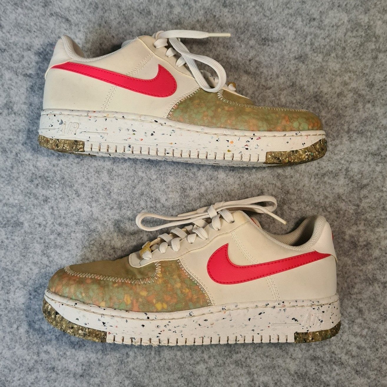 Nike Air Force 1 Crater Siren Red Trainers UK 6