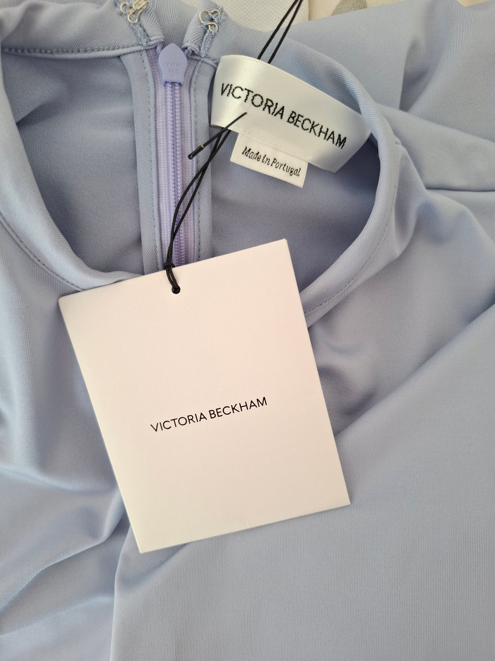 New Victoria Beckham Blue Midi Dress Size XS image 10
