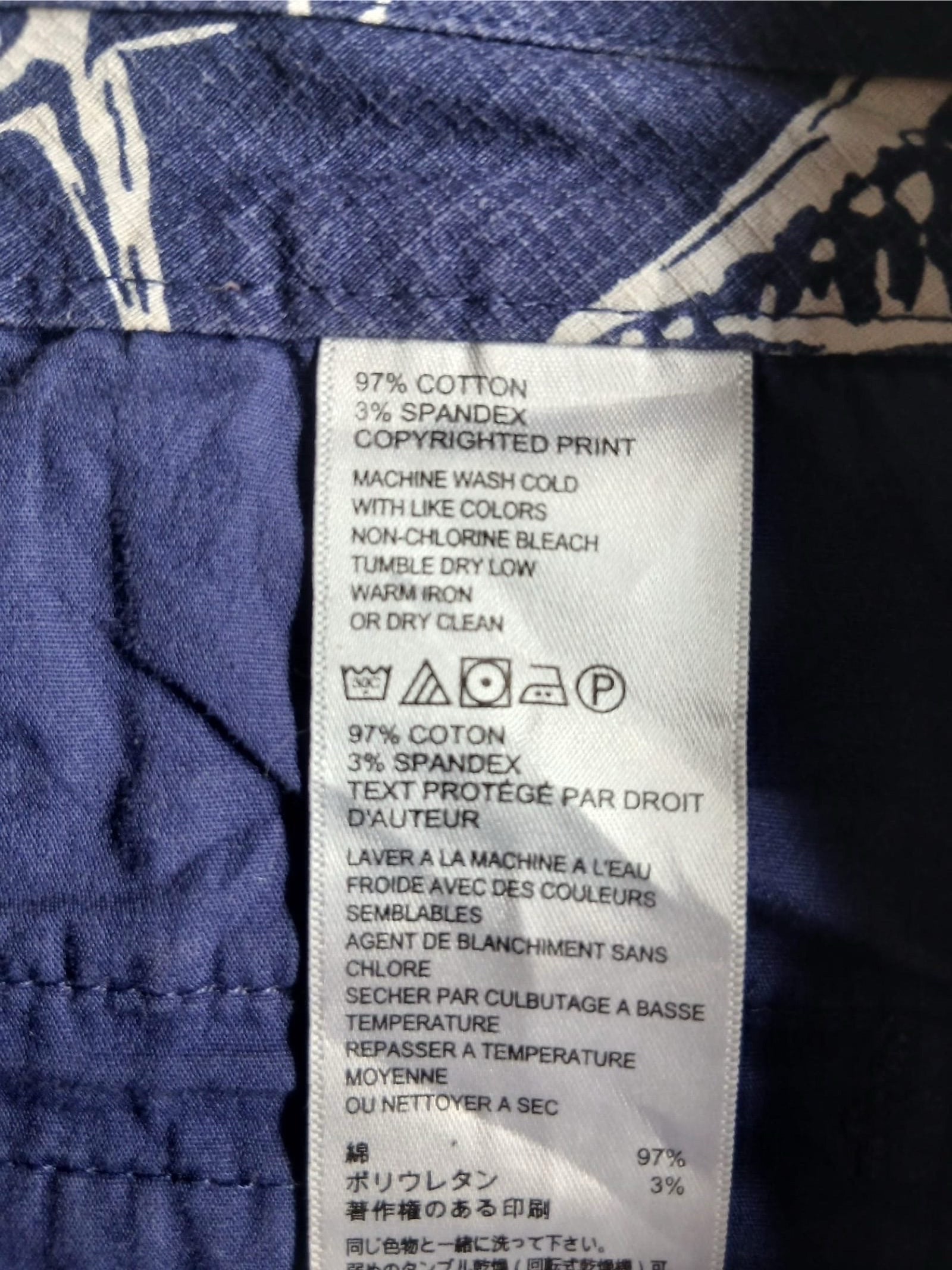 Tommy Bahama Men's Blue Shell Print Linen Shorts size S image 6