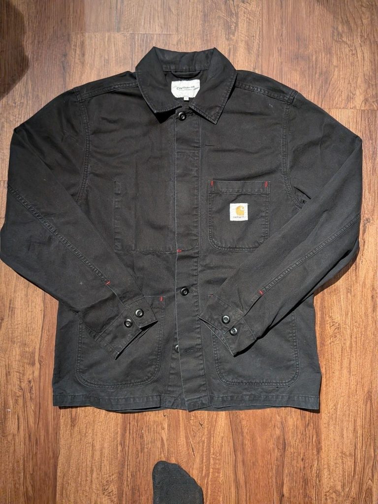 Carhartt WIP Michigan Chore Coat Jacket Black - Size M