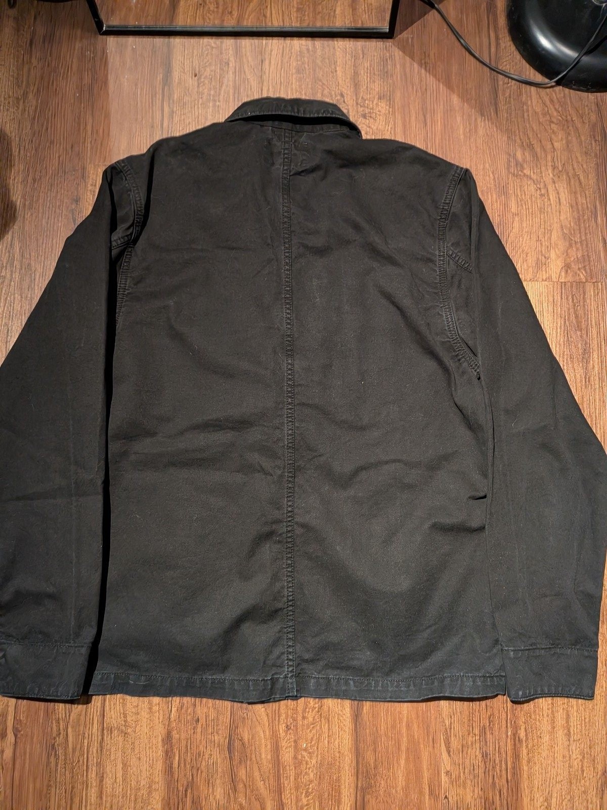 Carhartt WIP Michigan Chore Coat Jacket Black - Size M image 5